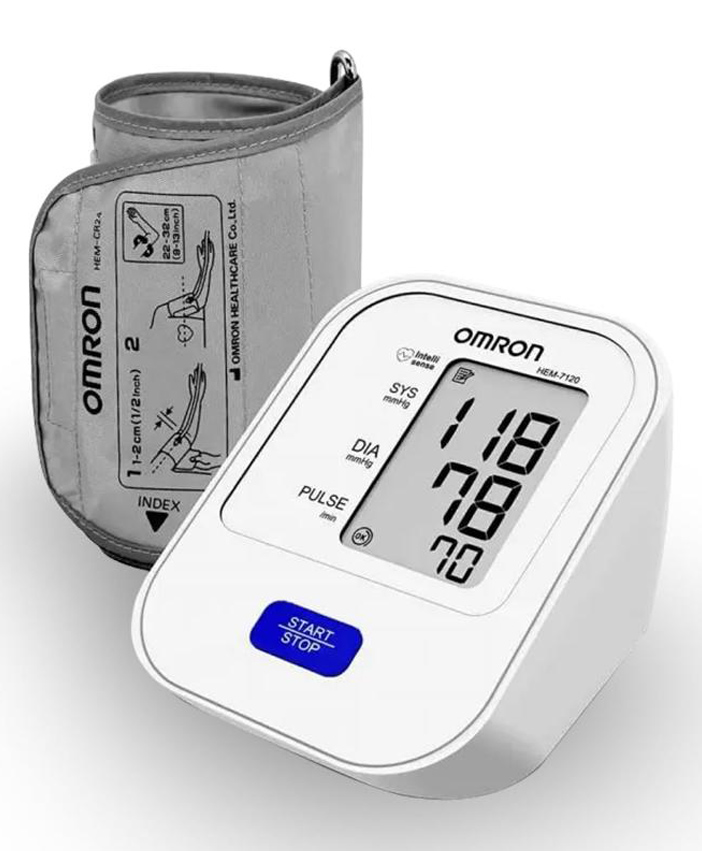 Omron Hem-7120 Digital Arm Type Bp Monitor 1 Numbers-image-0