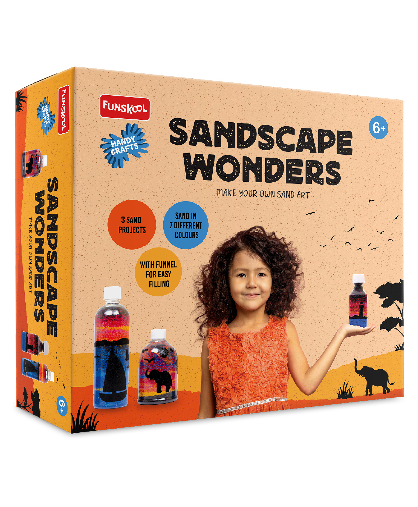 Funskool DIY Sandscape Wonders Art and Craft Kit - Multicolour-image-40