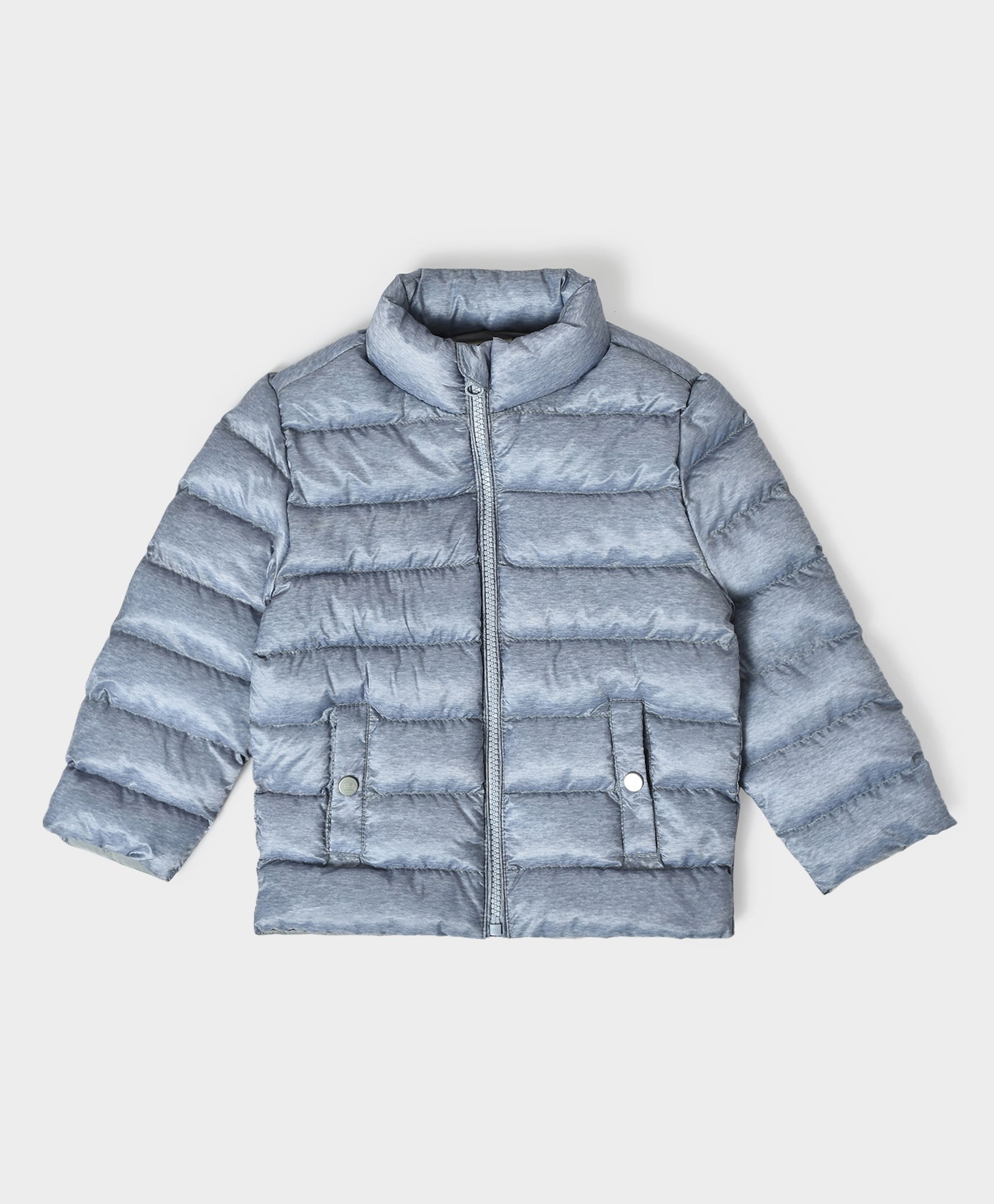 Mi Arcus Full Sleeves Solid Quilted Zipper Jacket - Grey-picture-10