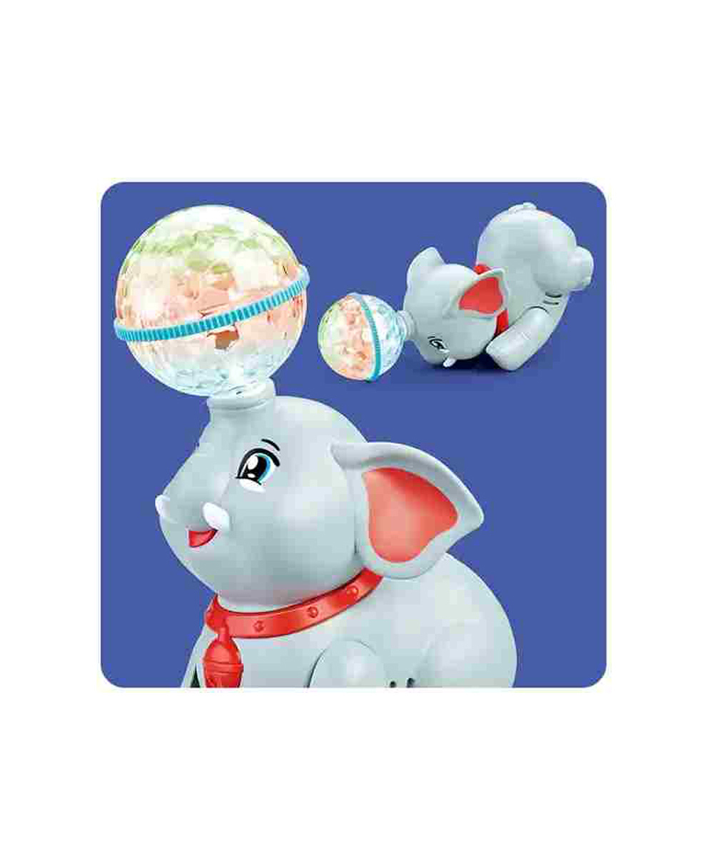 AKN TOYS Children's Electric Fantasy Light Ball Walking Lights Spinning Music elephant Kids Light Up Toy  ( color may vary)-picture-33