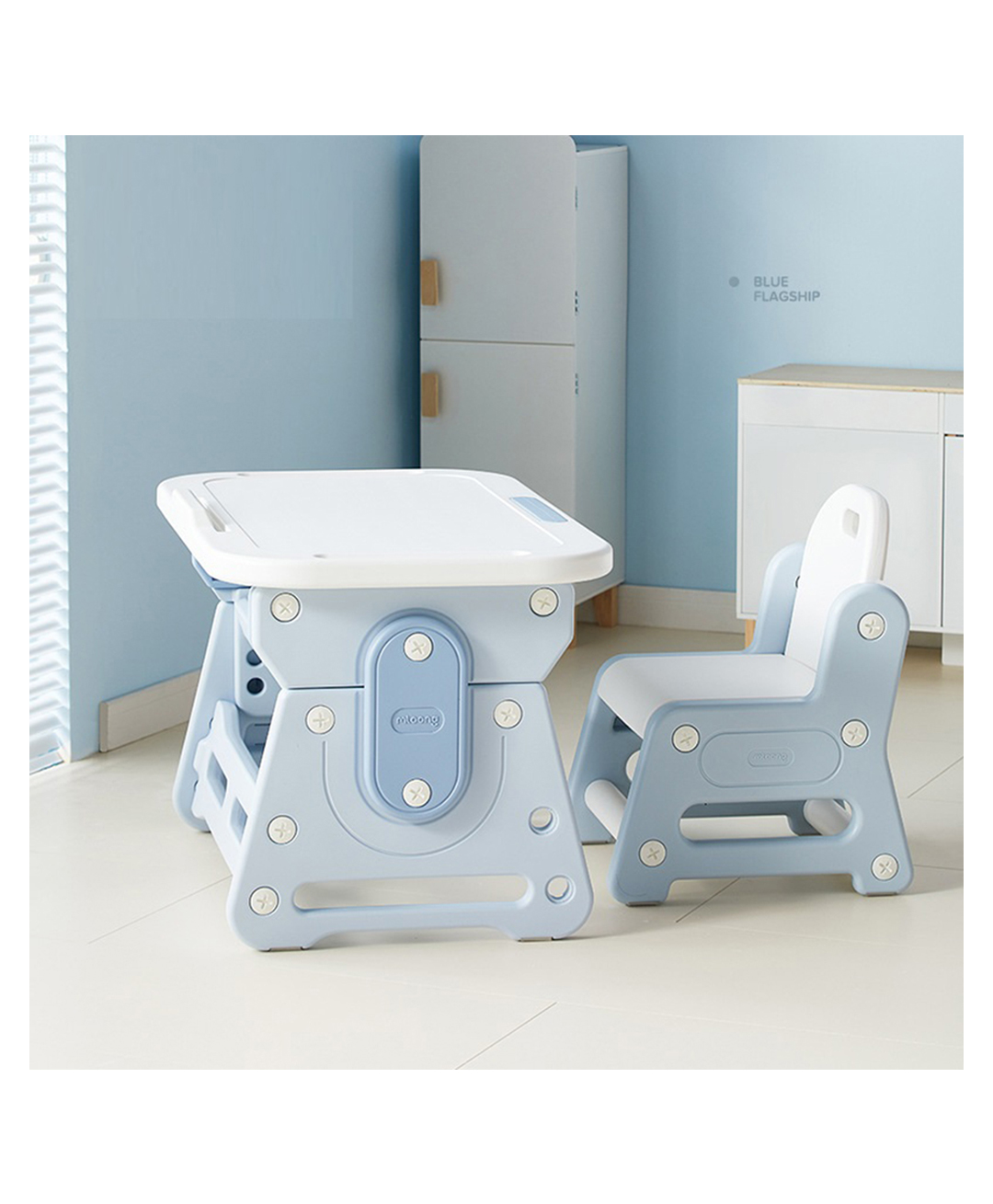 fab n funky Multifunctional Table & Chair Set - Blue-picture-27