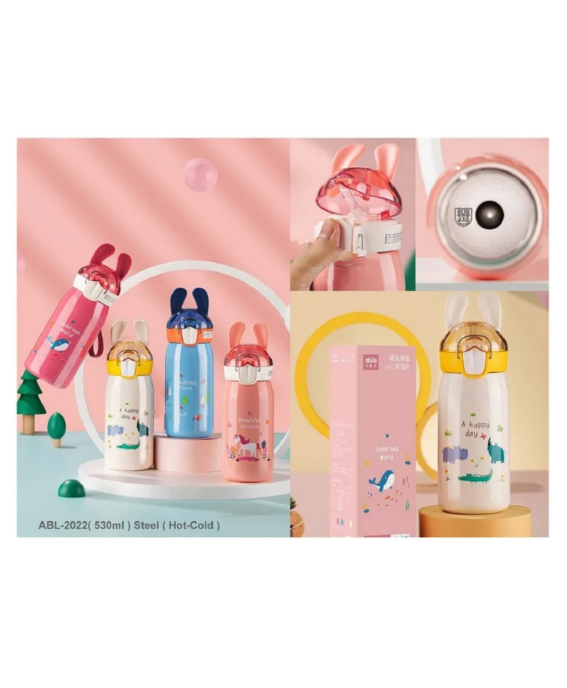 ARCADE TOYS Stainless Steel Insulated Water Bottle(500 ml) - Colour may vary-image-47