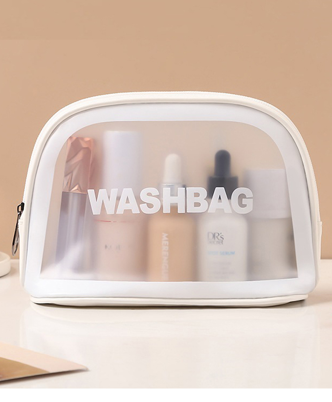 Multifunctional Portable Travel Toiletry Bag  - White