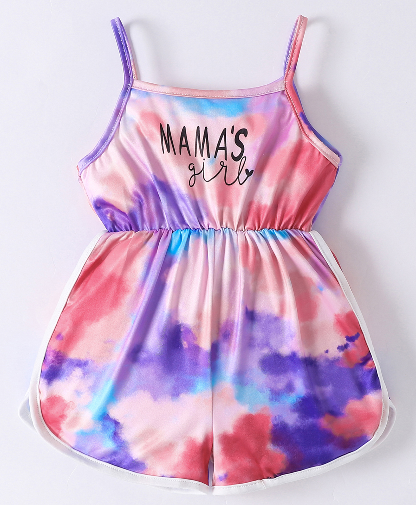 Kookie Kids Sleeveless Jumpsuit With Text Print - Multicolor-image-48