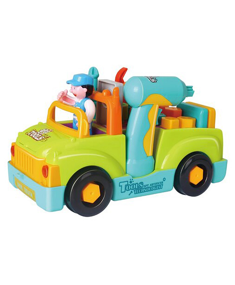 AKN TOYS Fun Building Multifunctional Take Apart Toy Tool Truck with Electric Drill and Tools for Kids (Color n design may vary)-picture-11