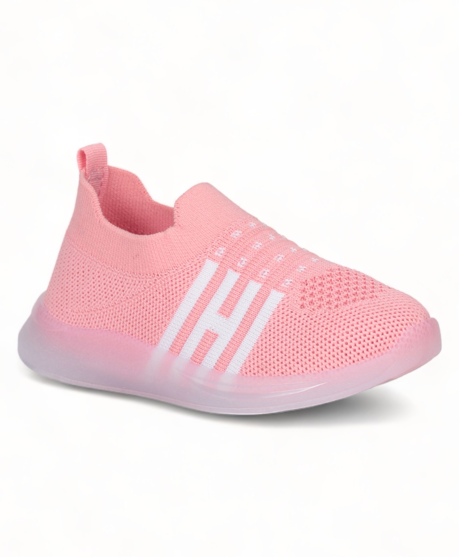 Lil Lollipop Striped Pattern Detailed Musical Slip On Booties - Pink-image-44