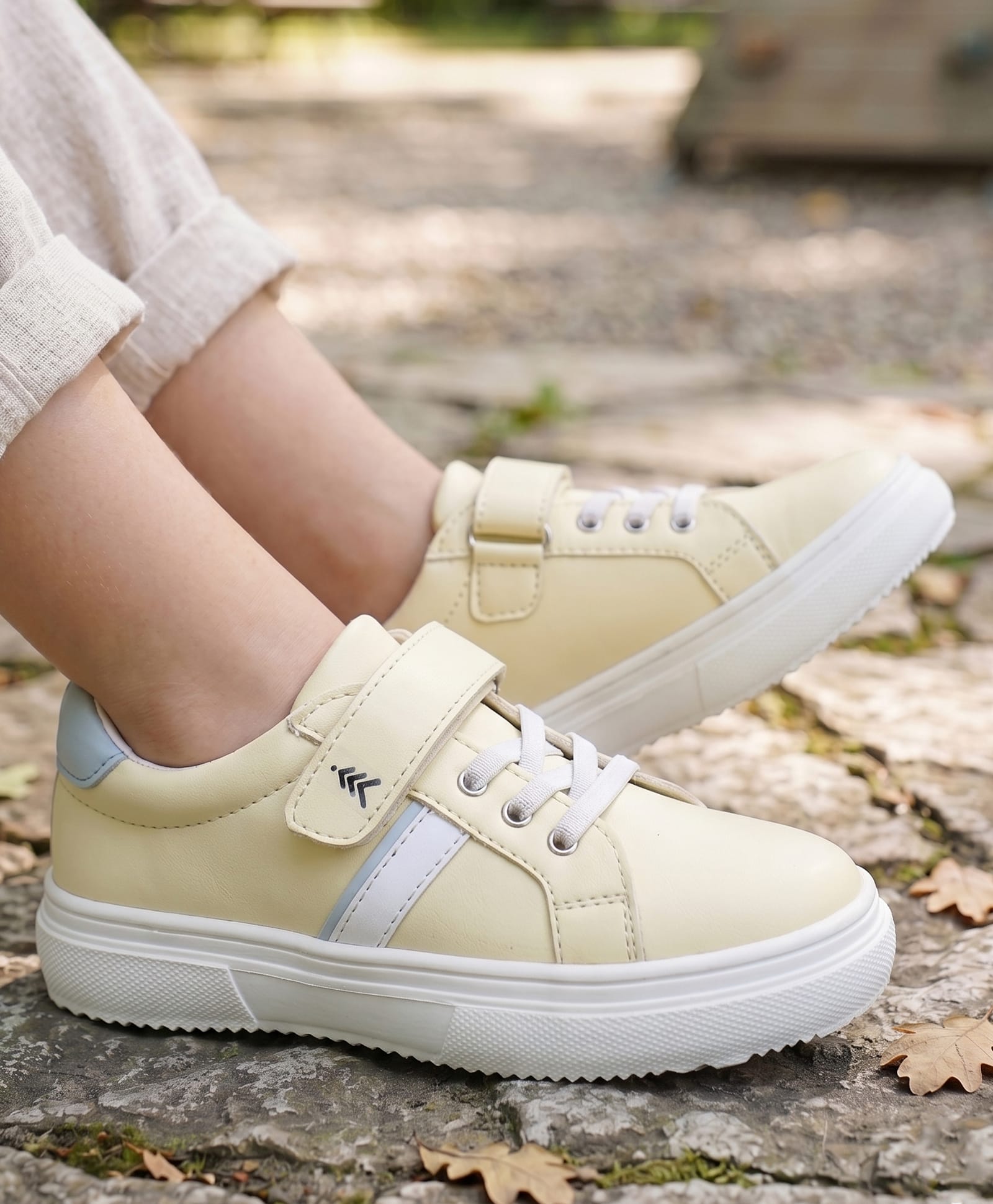 Pine Kids Velcro Closure Casual Shoes - Yellow-picture-10