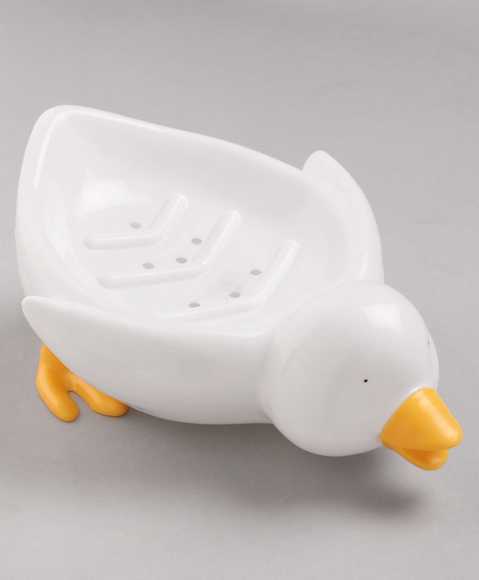 fab n funky Soap Case Duck Shape - White-picture-18