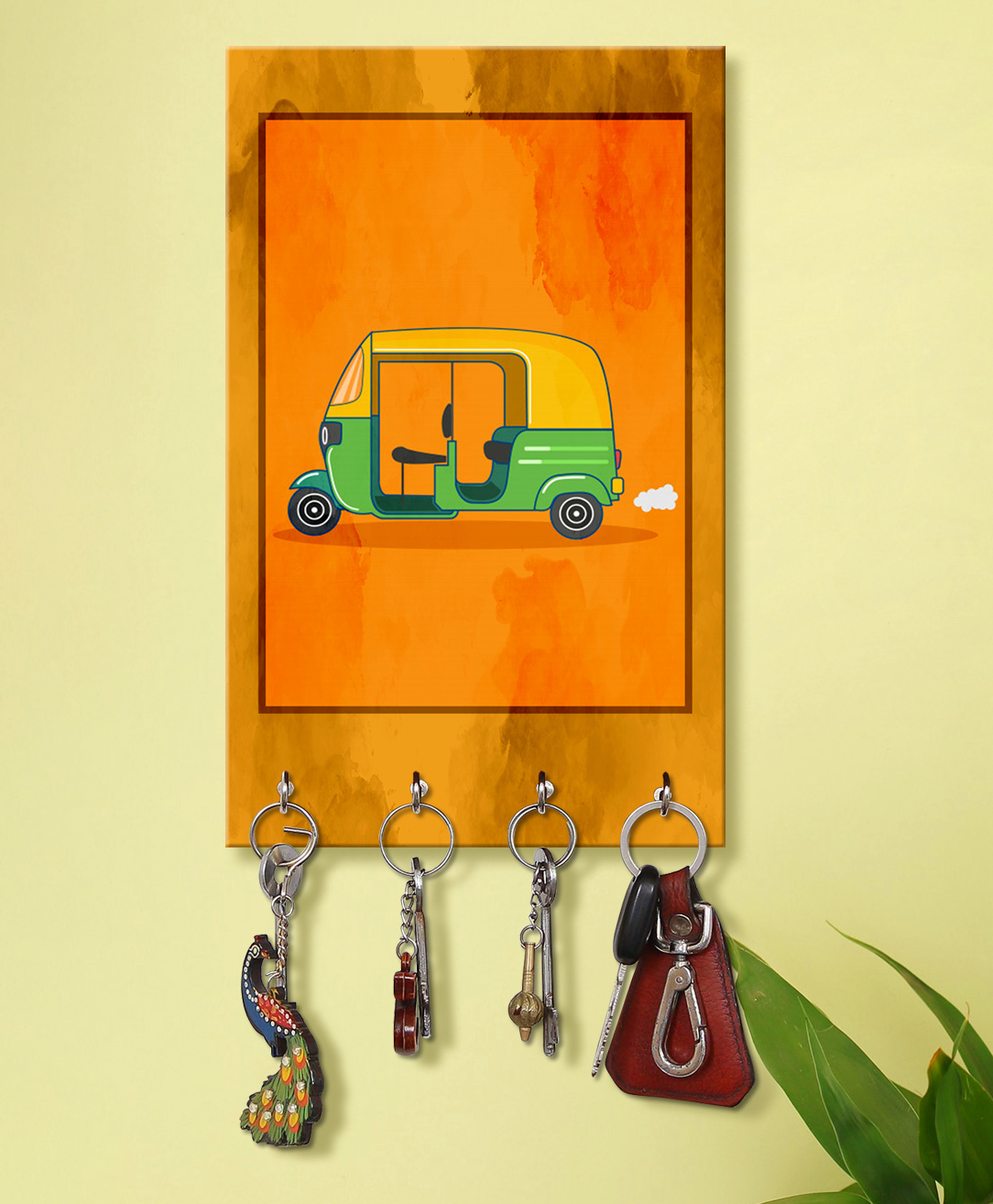 999Store Stylish Wood Wall Mount Decorative Key Holder - Taxi-picture-10