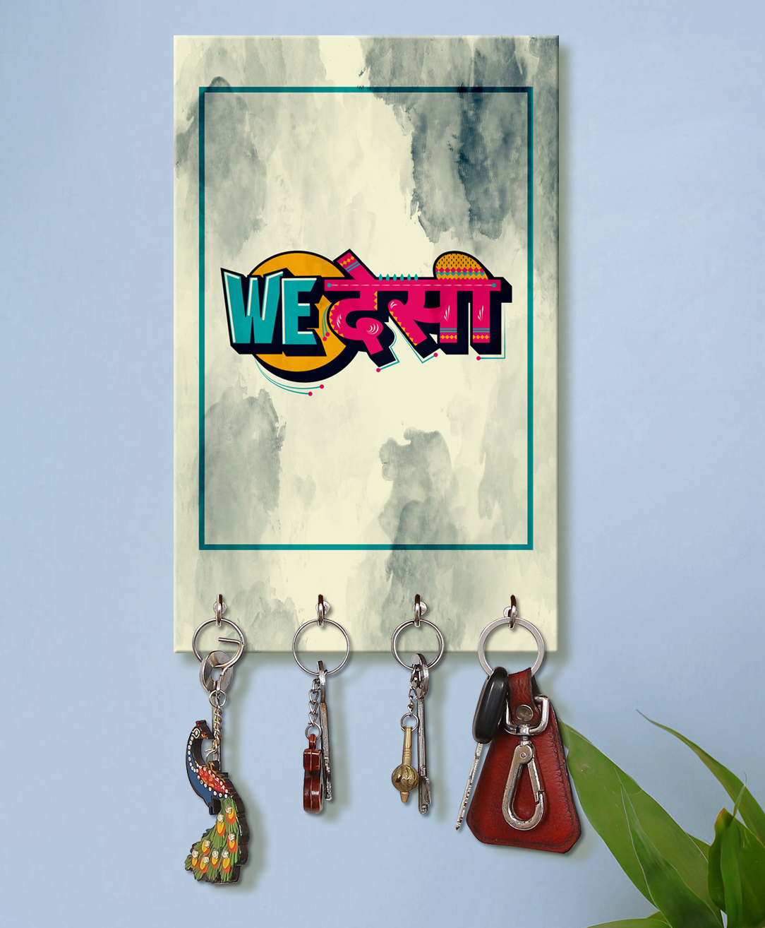 999Store Stylish Wood Wall Mount Decorative Key Holder - We Desi-image-19