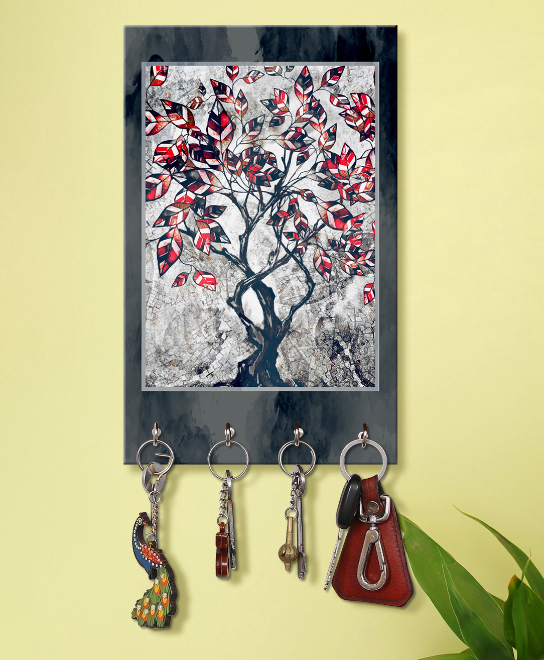 999Store Stylish Wood Wall Mount Decorative Key Holder - Tree-picture-10