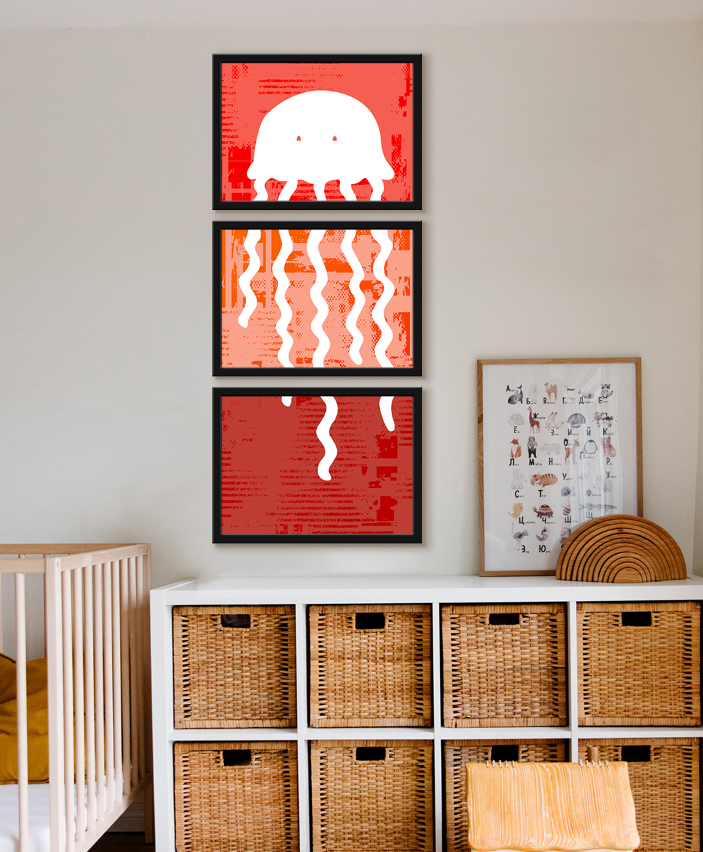 999Store Modern Art Kids Painting For Wall Decor - Cartoon Animal-image-40