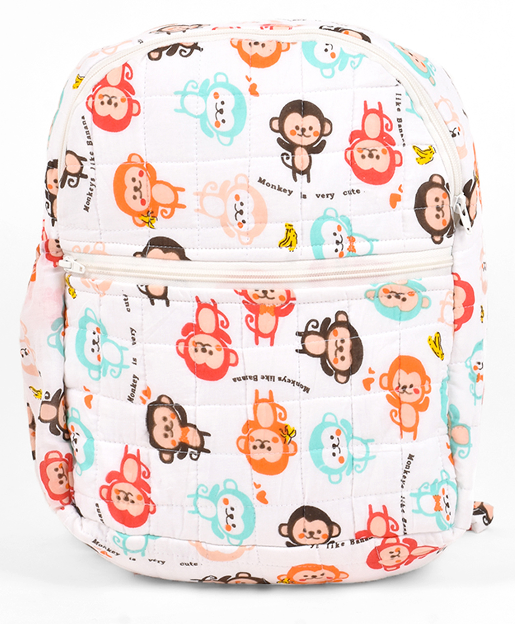 Moms Home Organic Cotton Baby Diaper Backpack Monkey Print - Multicolour-image-29