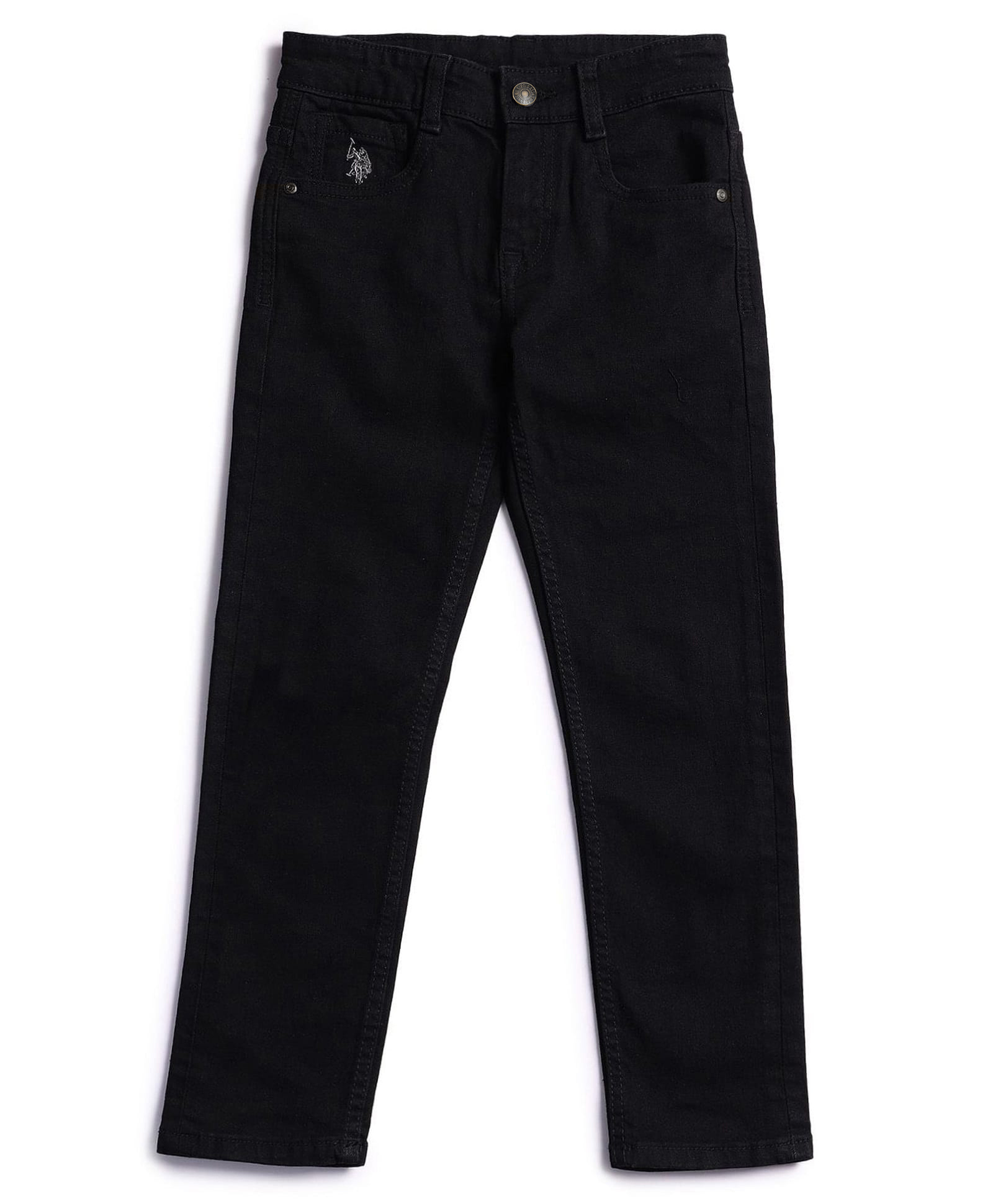US Polo Assn Full Length Jeans Solid Color - Black-picture-25