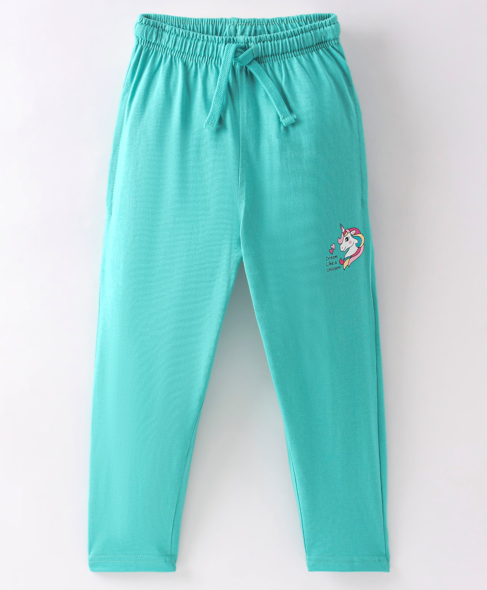 Doreme Cotton Single Jersey Knit Full Length Lounge Pant Unicorn Print - Paris Green-picture-26