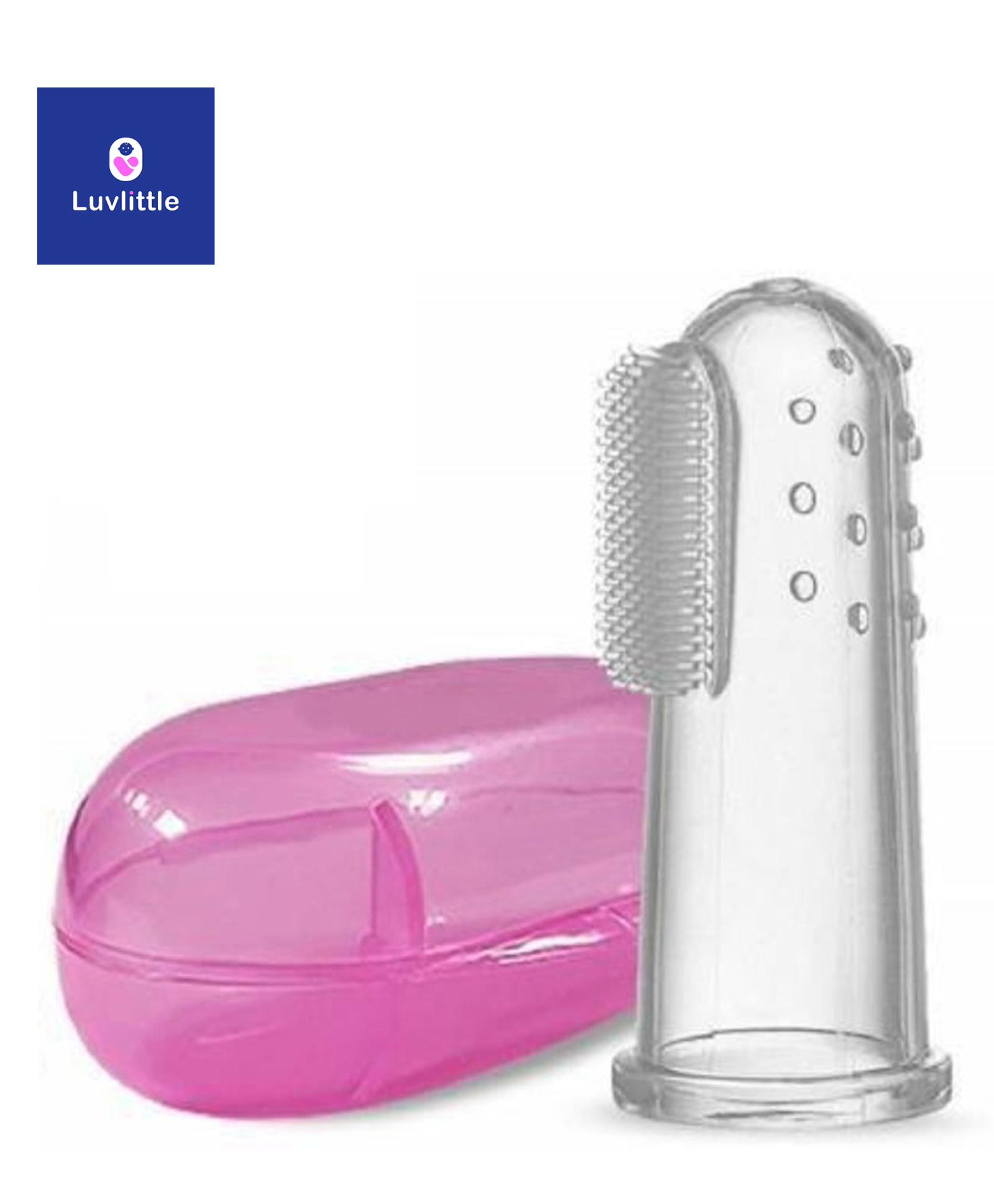 Luvlittle Soft Silicone Finger Toothbrush - pink-picture-23