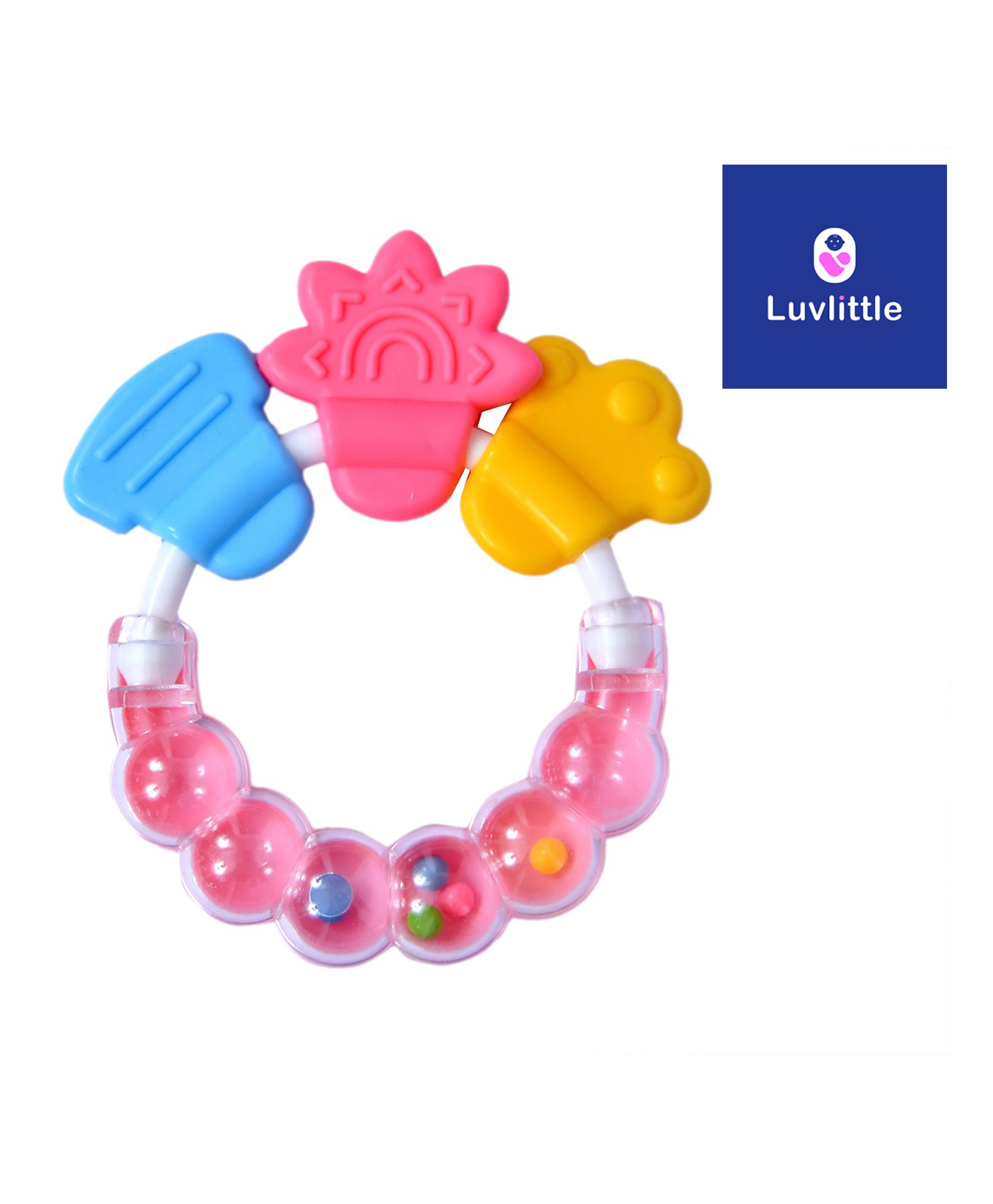 Luvlittle  Silicone Teether - Pink-image-5