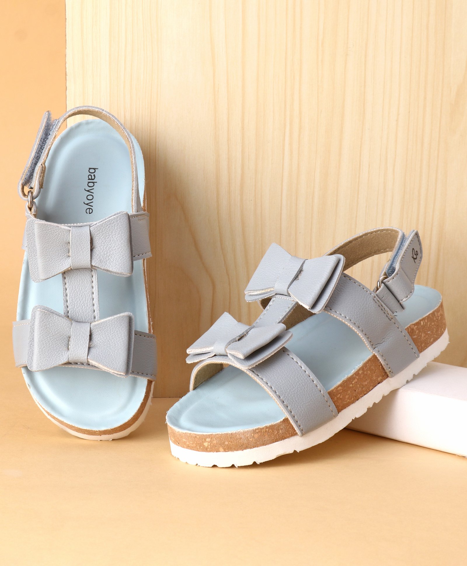 Babyoye Sandals with Velcro Closure - Blue-picture-23