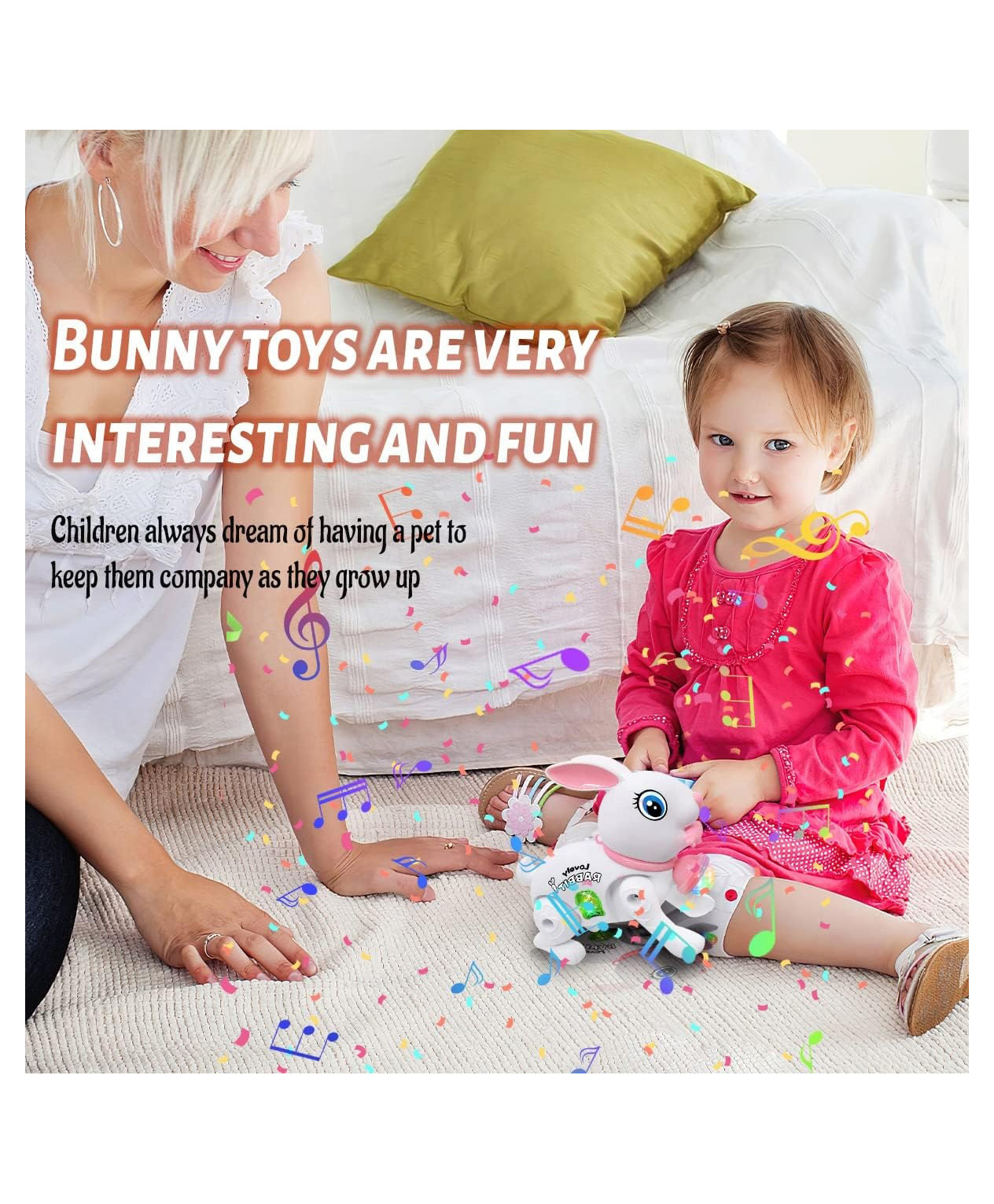 Sanjary Electric Rabbit Music Walking For Kids -Color May Vay-image-47