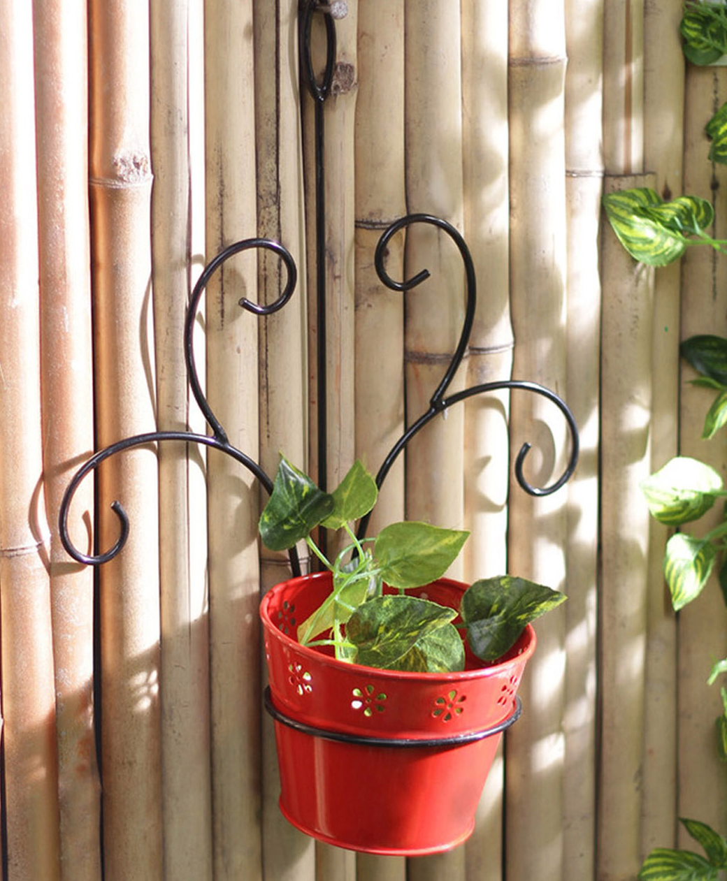 Green Girgit Wall Mounted Red Planter-picture-20