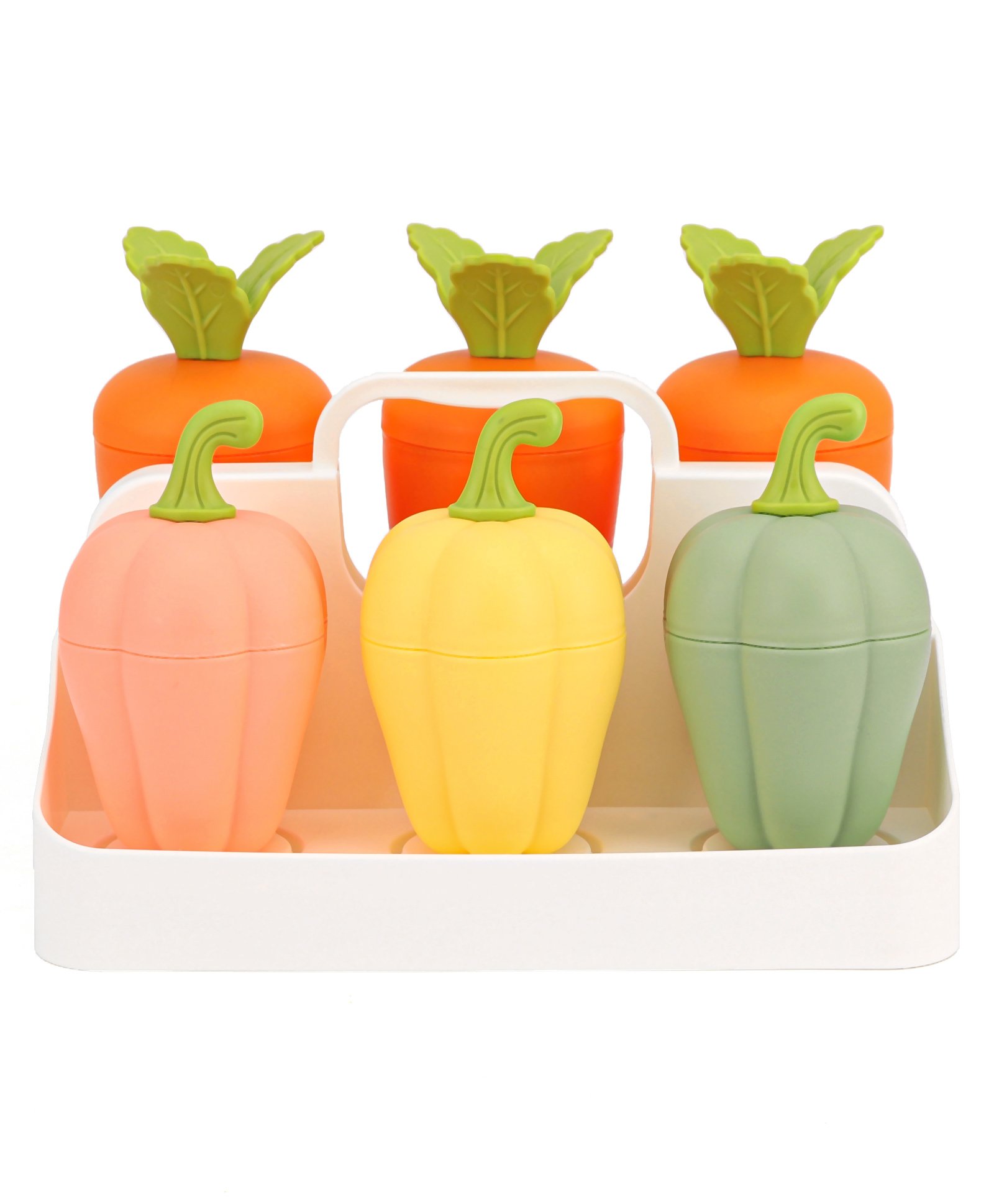 Fruit Shaped Ice Mould Set of 6 - Multicolor