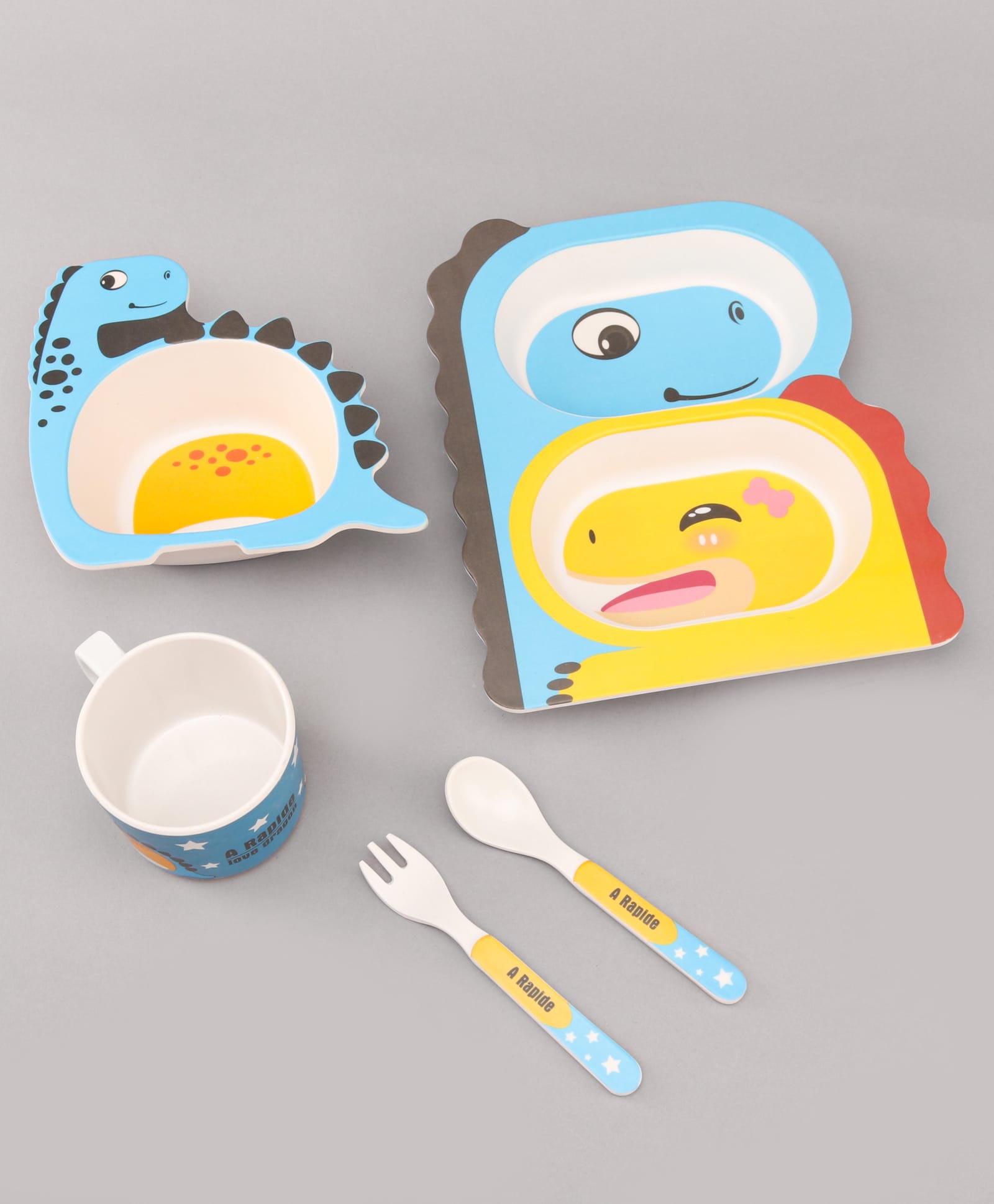 Dragaon Shaped Feeding Set of 5 - Multicolor-image-20