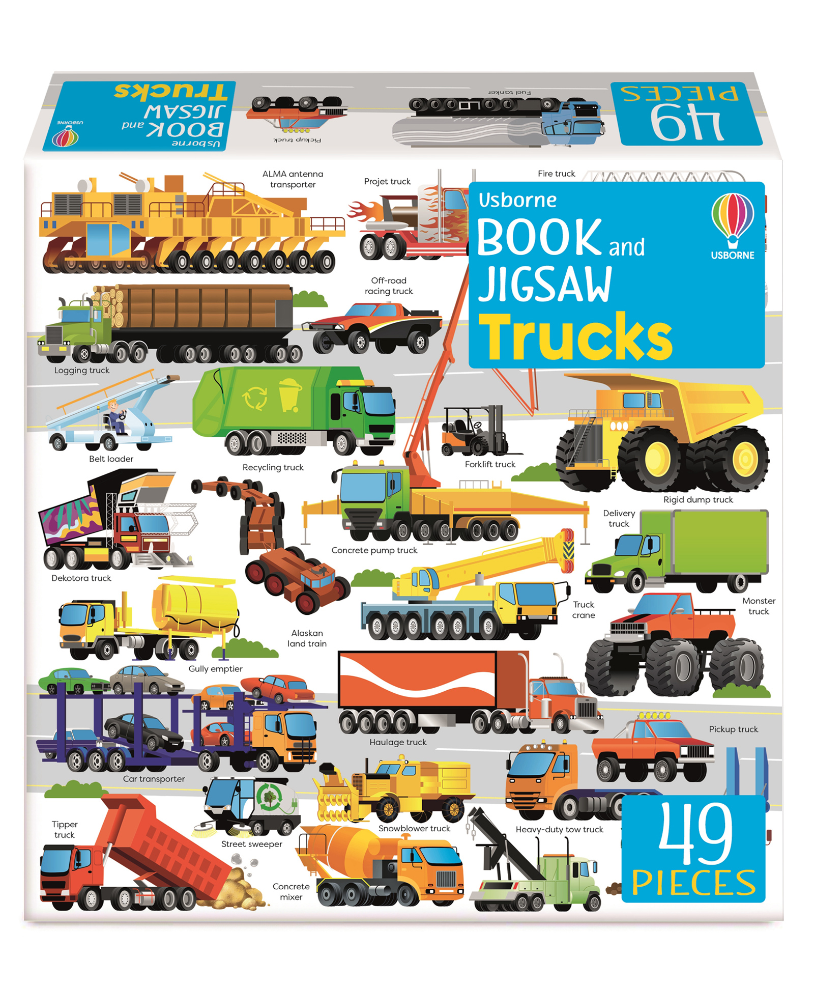 Usborne Book and Jigsaw Trucks By Sam Smith - English-image-25