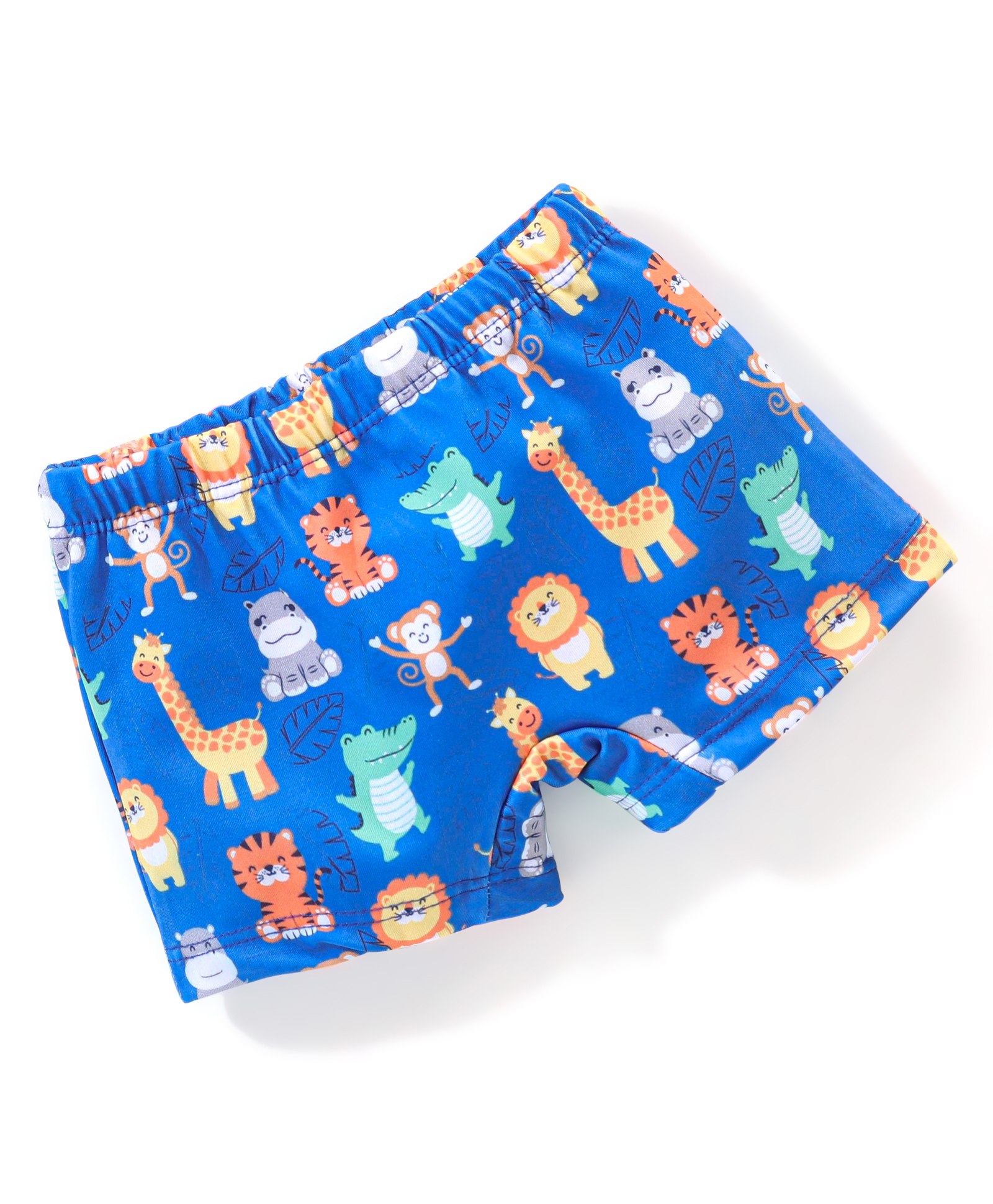 Babyhug Animal Print Swimming Trunk - Blue-image-15