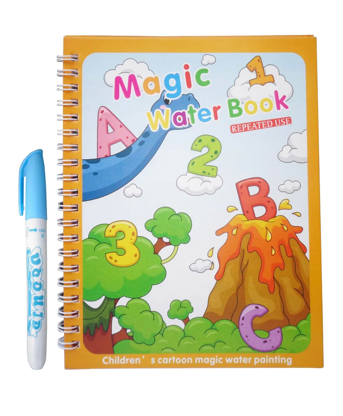 ARCADE TOYS Magic Water Coloring Doodle Book & Magic Pen for Kids - Colour may vary-picture-12