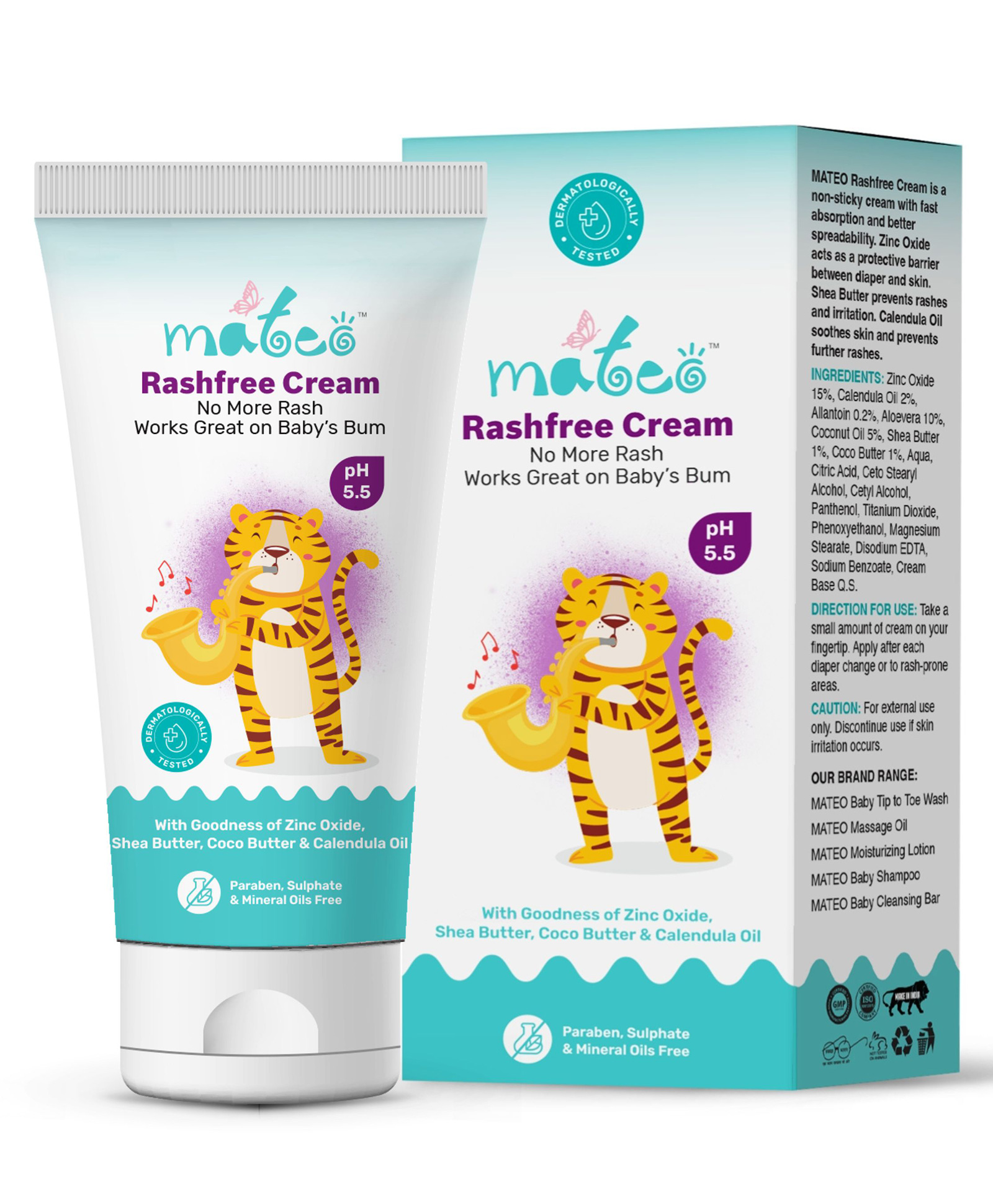 Mateo Rashfree Cream No More Rash Works Greate On Baby's Bum