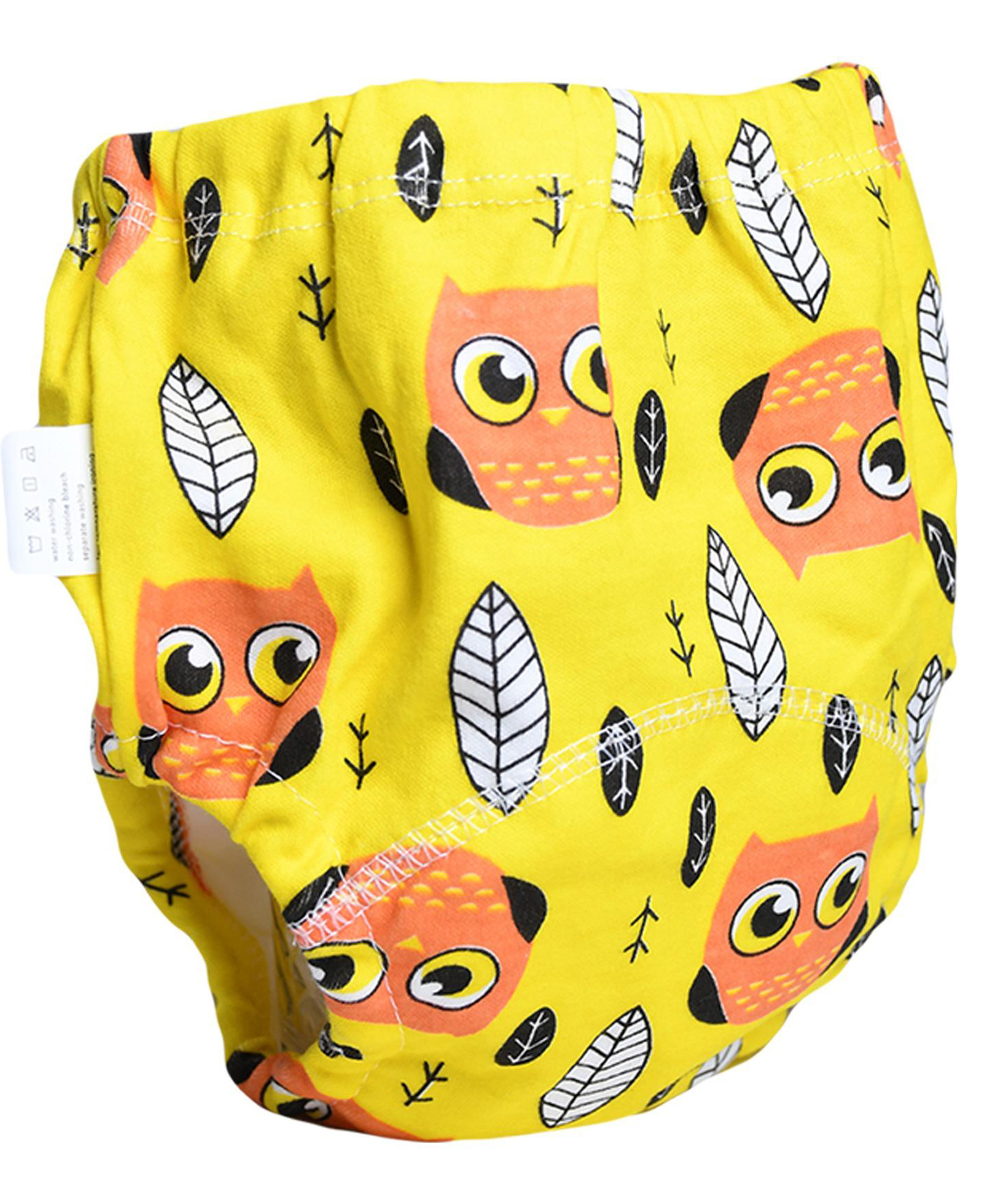 THE LITTLE LOOKERS Potty Training Pants for Babies I Reusable & Waterproof Pull up Underwear | Cloth Diaper for Babies-Yellow( 6 Months - 12 Months) (Pack of 1)-image-19