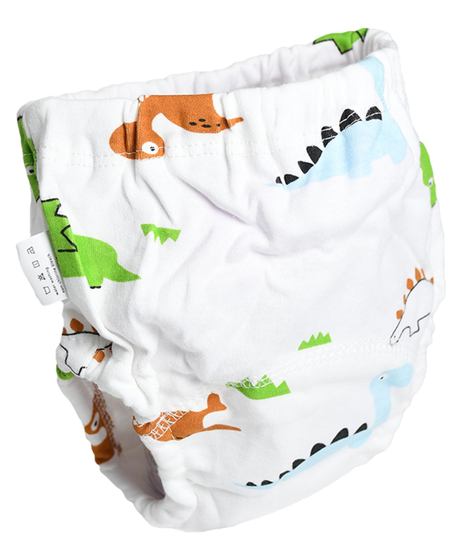 THE LITTLE LOOKERS Potty Training Pants for Babies I Reusable & Waterproof Pull up Underwear | Cloth Diaper for Babies-White Dino (2 Year - 3 Years) (Pack of 1)-image-22