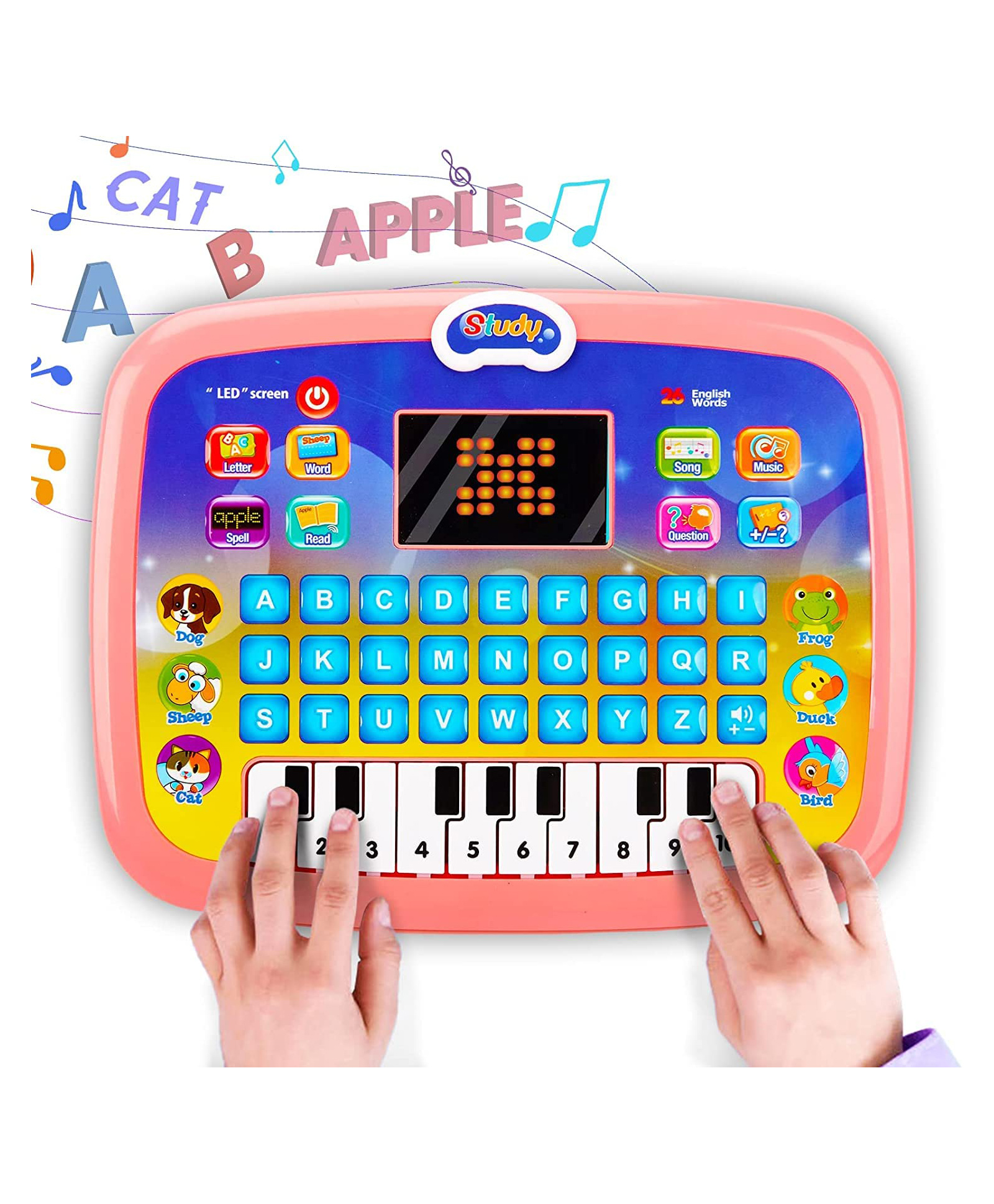OPINA Educational Learning Kids Laptop Tablet Computer with Music and Fun Activities for kids and Toddler - (Color May Vary)-image-28
