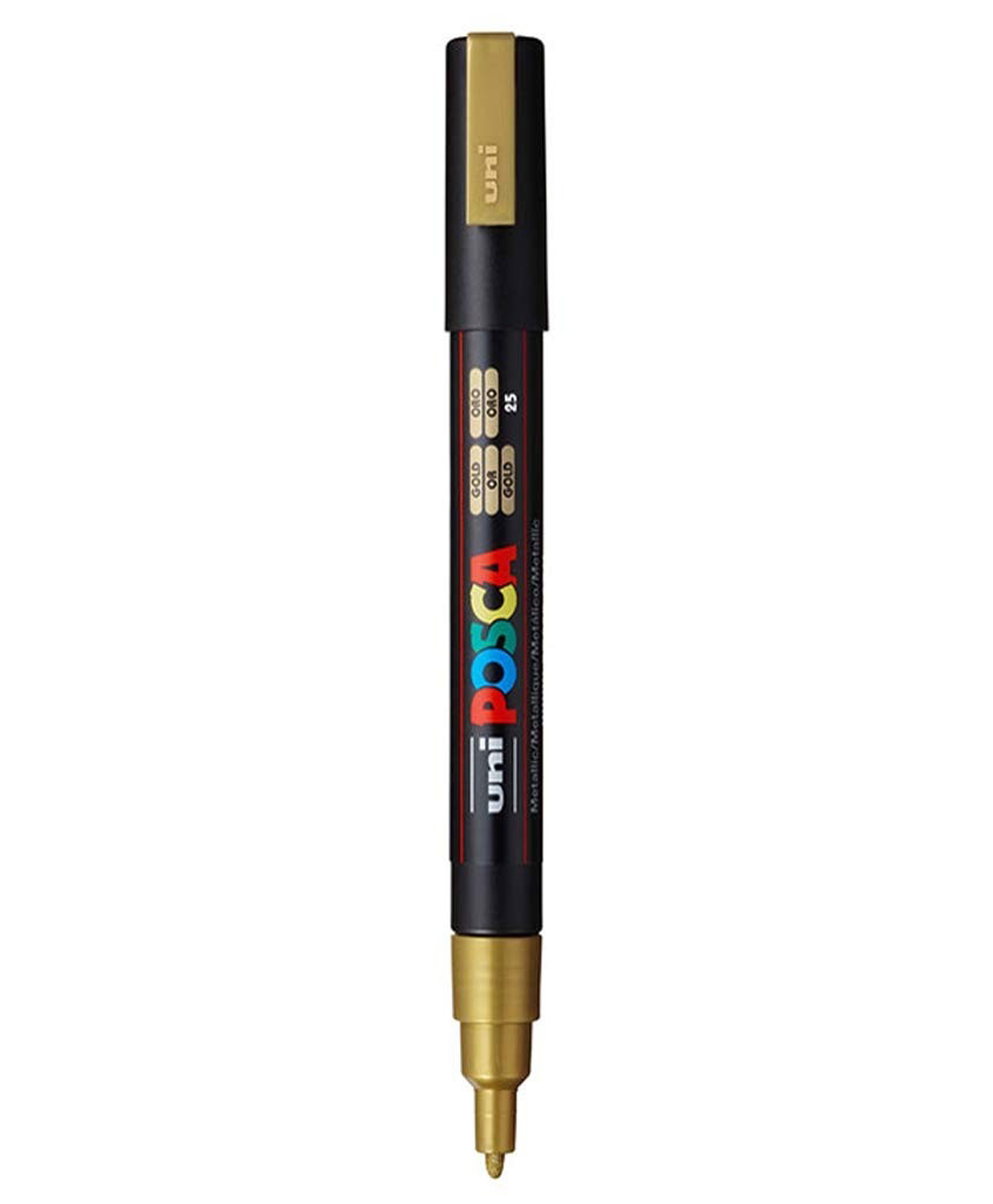 Uni-ball  3M Posca Marker Pen -1 Pc,  Gold Ink.-image-4