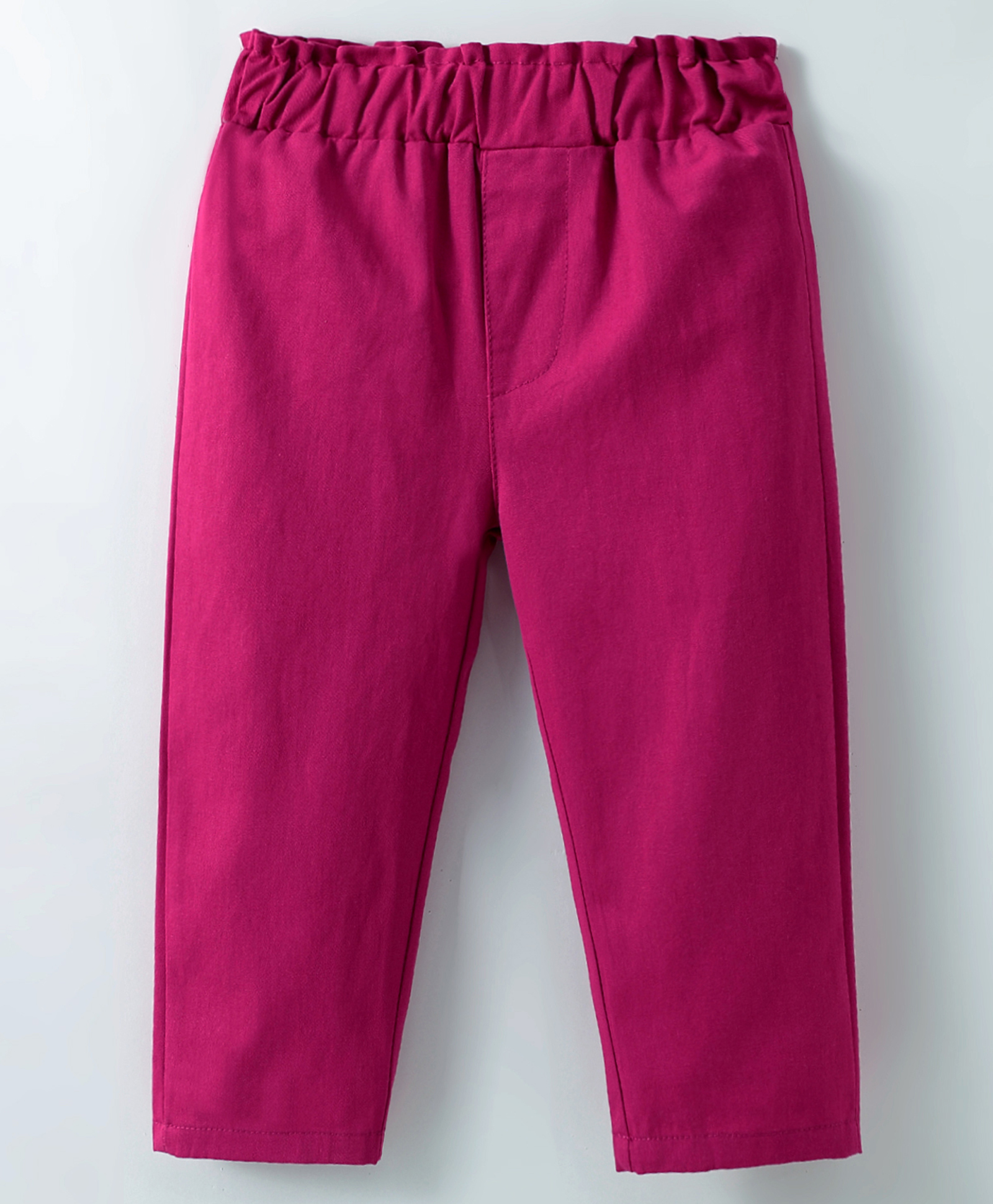 Kookie Kids Full Length Solid Pant - Purplish Red-picture-11