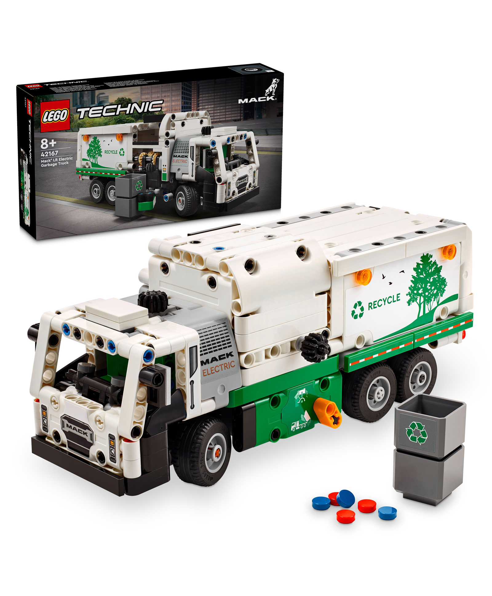 LEGO Technic Mack LR Electric Garbage Truck 503 Pieces - 42167-picture-28