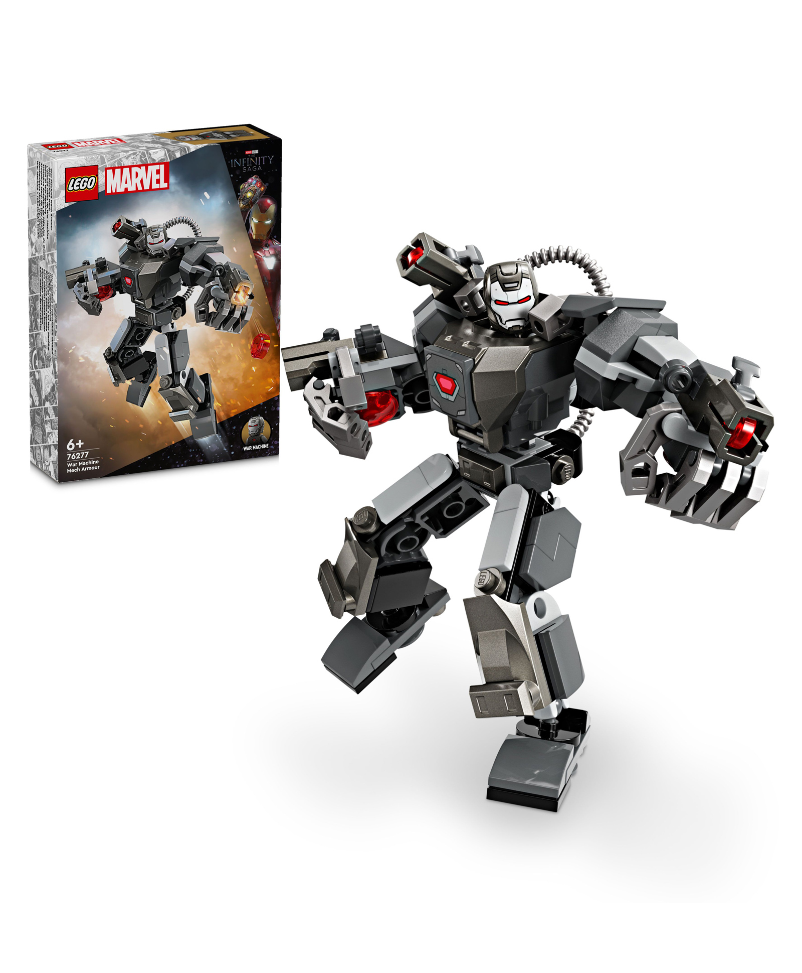 LEGO Marvel War Machine Mech Armor Building Toy 154 Pieces - 76277