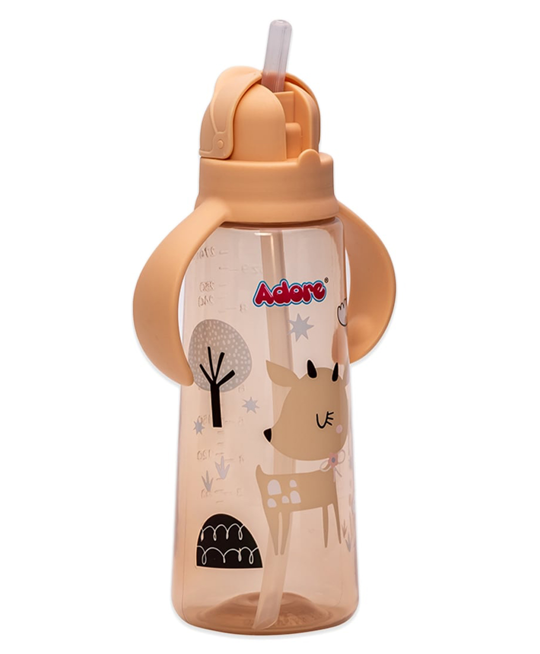 Adore Bling! The India's First Ever Long Narrow Neck Straw Sipper with Twin Handle 270ml-image-19