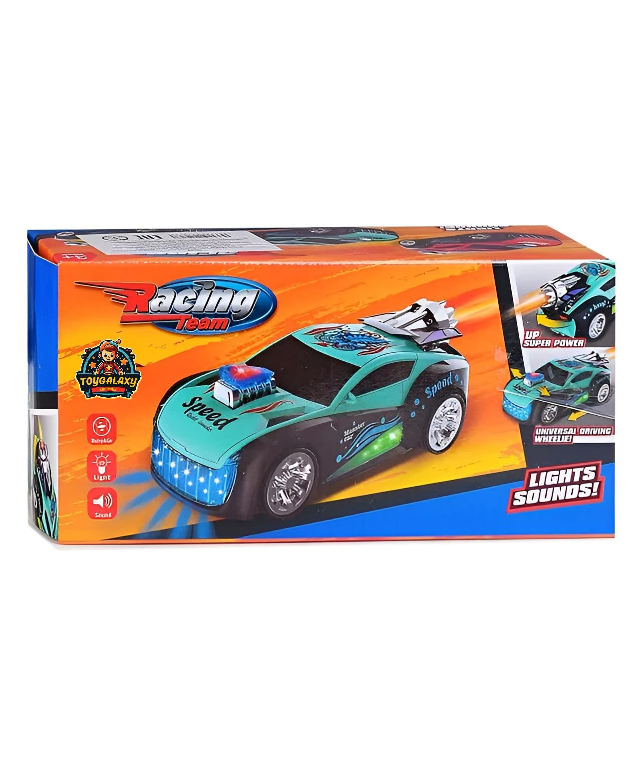 Sanjary Racing Team Car Vehicle Toy for Kids with Lights, Music, Bump and Go Action for kids -Color May Vary-picture-19