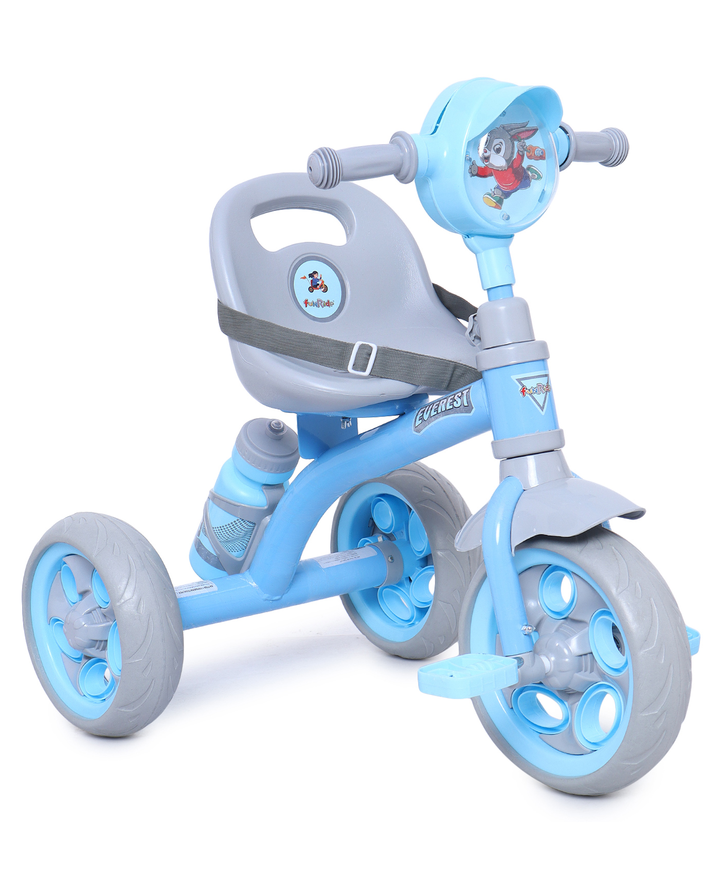 funride Fun Ride Tricycle Kids Musical Plug and Play Trike Sipper, Seat Belt, EVA Tyre for Indoor and Outdoor - Blue-picture-15