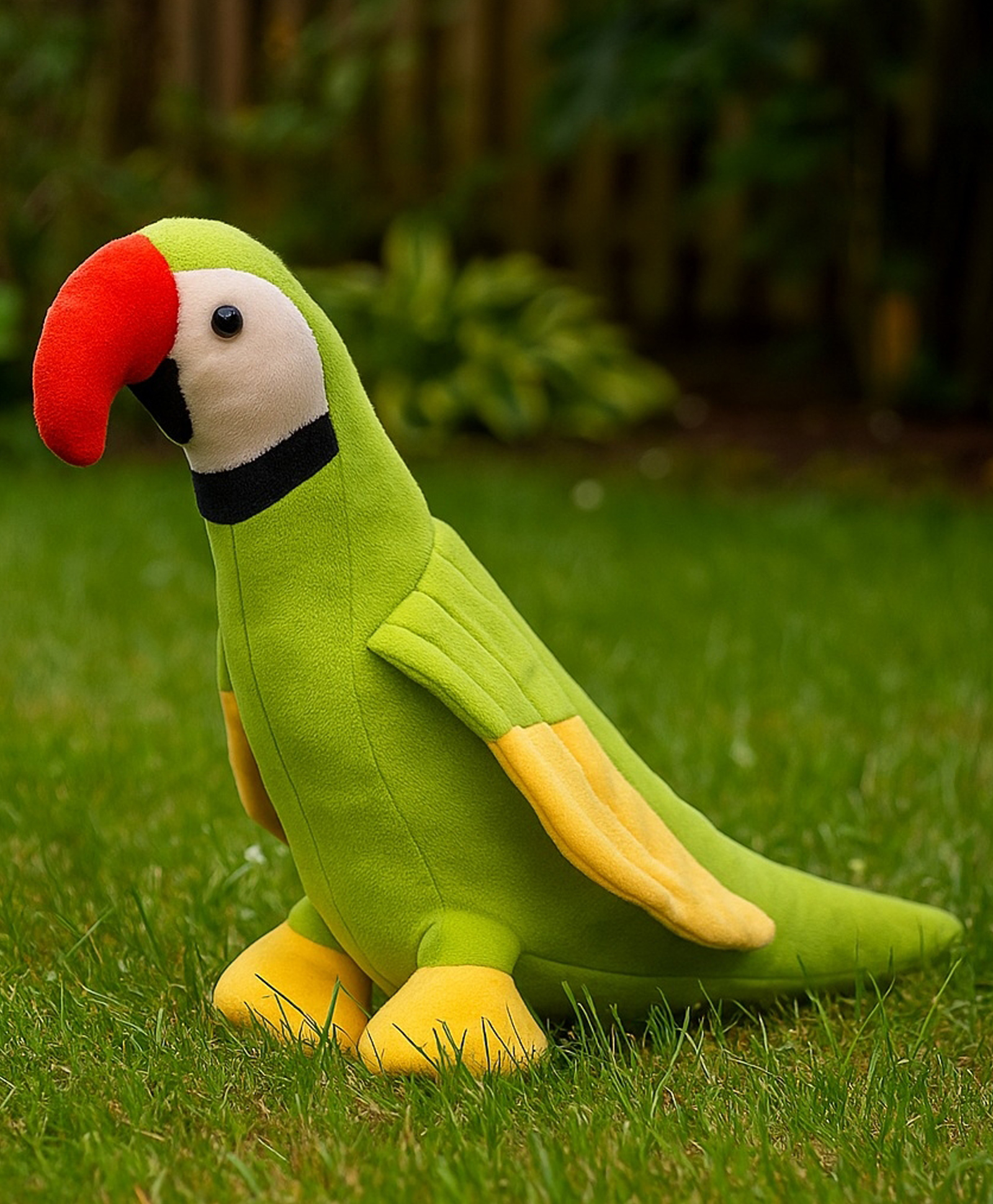 Goldenhub Soft Stuffed King Parrot Toy (Green) Height - 40 cm-image-15