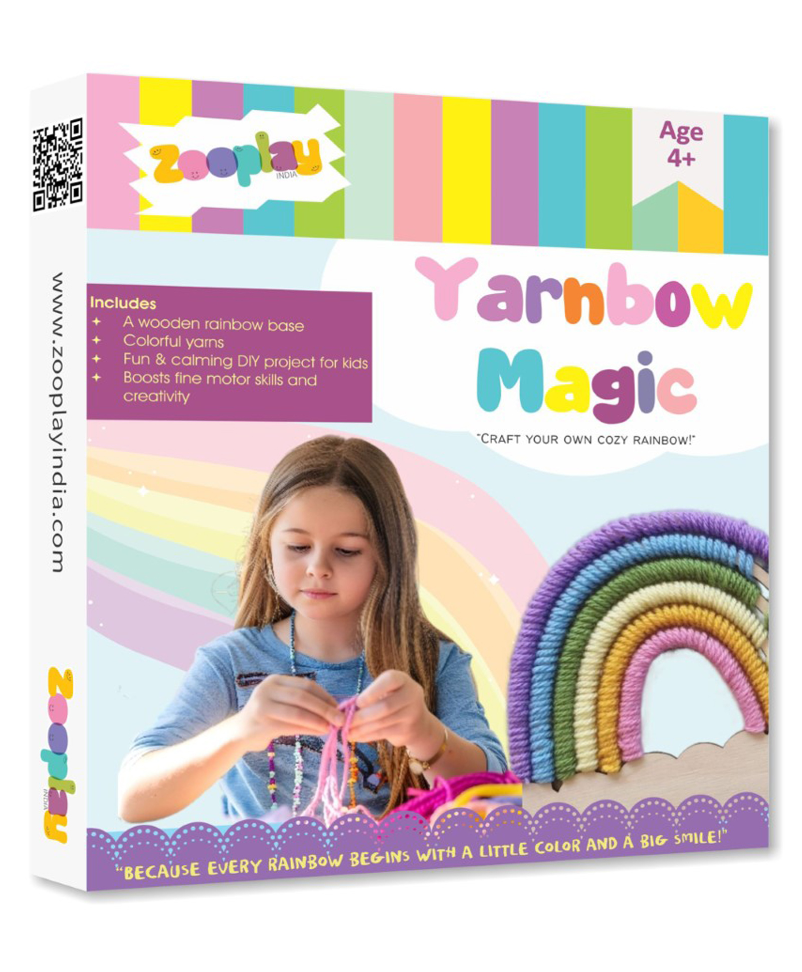 zooplay india Doxbox DIY Rainbow Yarn Craft Kit-picture-21