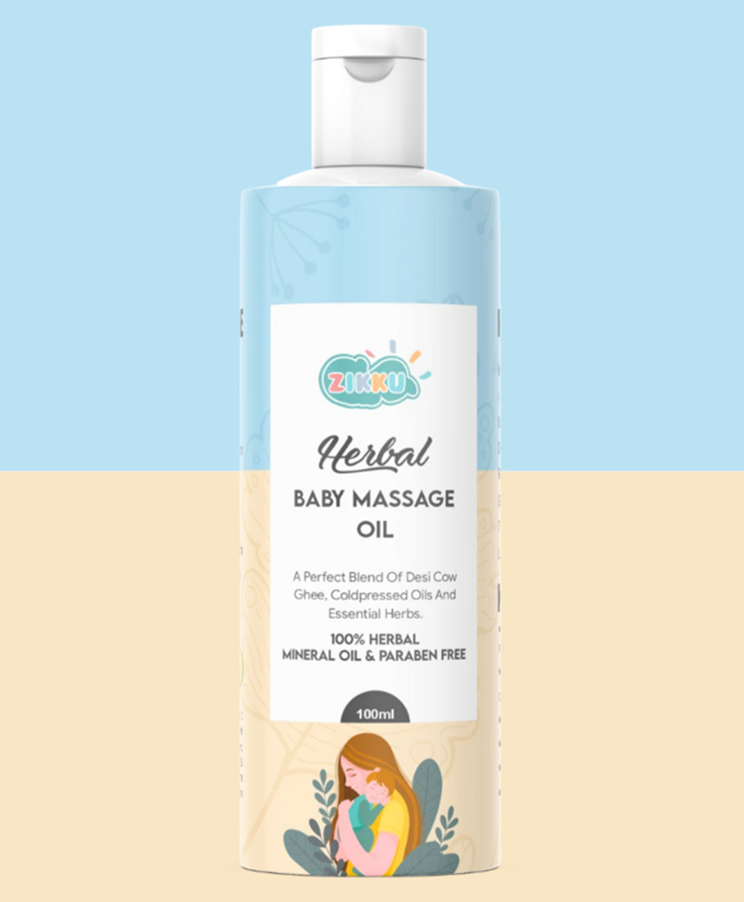 AHC Zikku Everyday 100% Natural Herbal Massage Oil For Baby, Hydrates Baby skin, Improves Sleep & Digestion, and provides relaxation (100 ML, 0- 3 years)-image-29