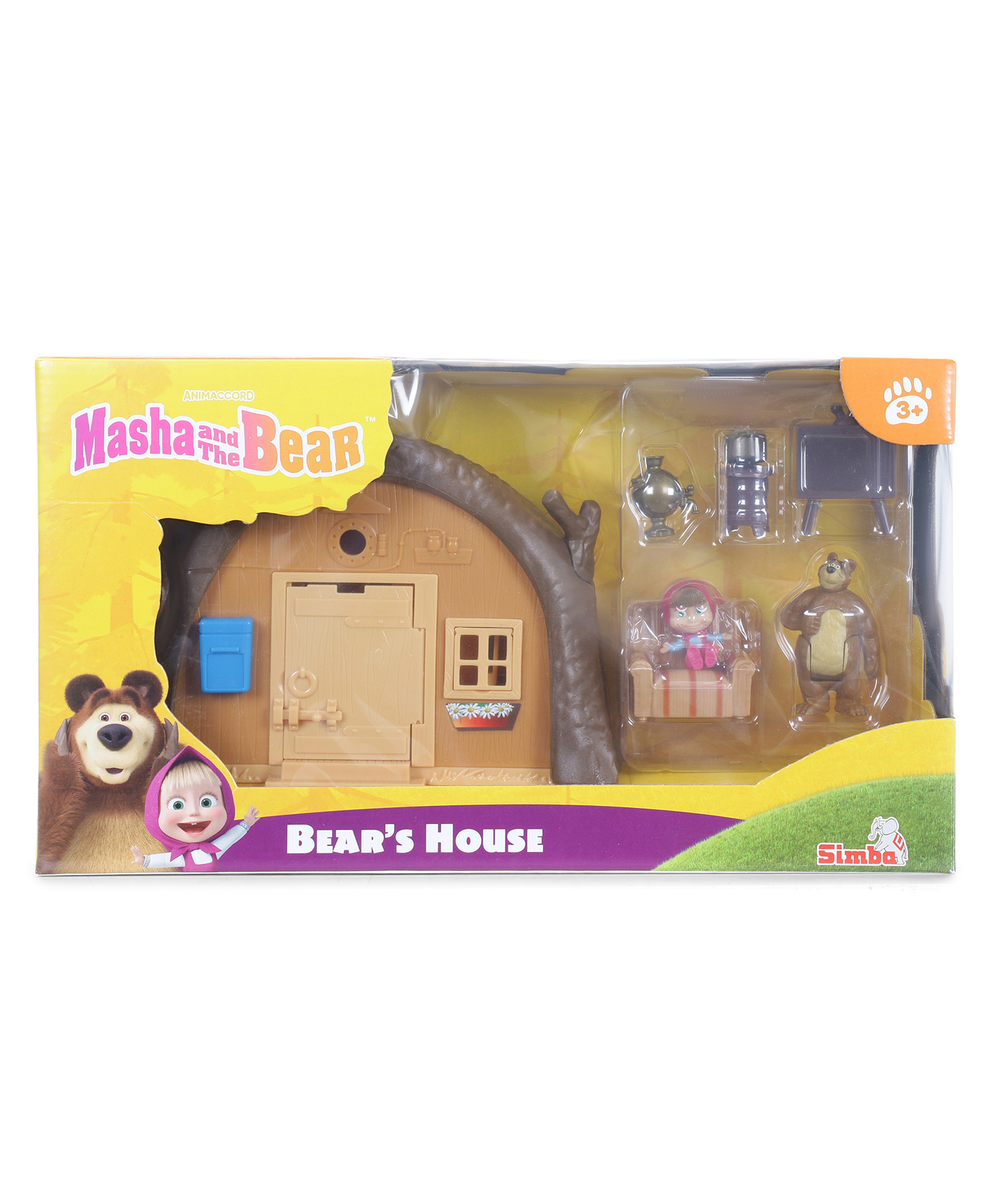 Masha and The Bear Dollhouse Playset Bear's House - Brown-picture-15