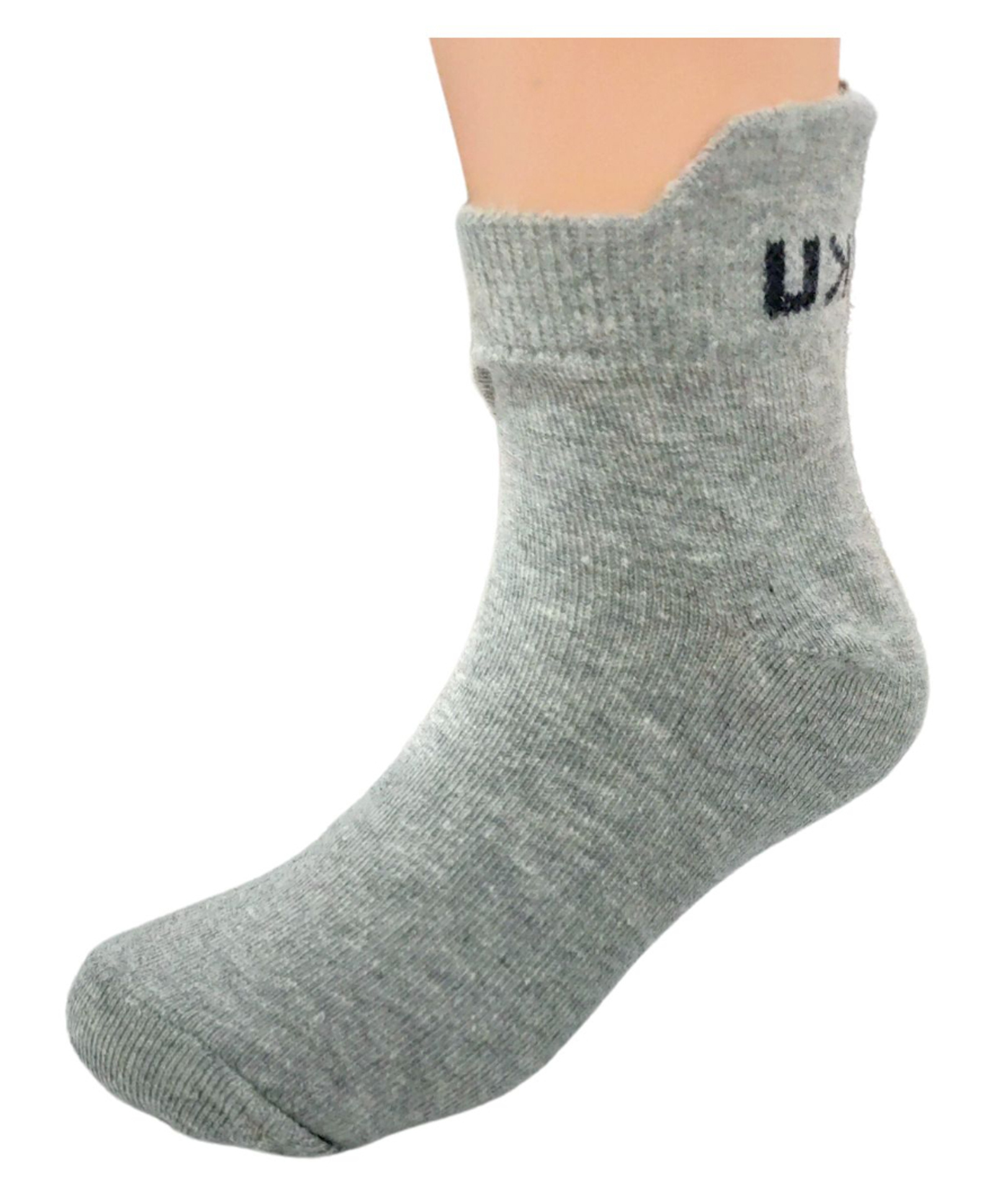 zikku AHC Colorful 100% Cotton Ankle-Length Kids Socks (6-9 Years) - Comfortable & Durable  (Grey)-picture-38