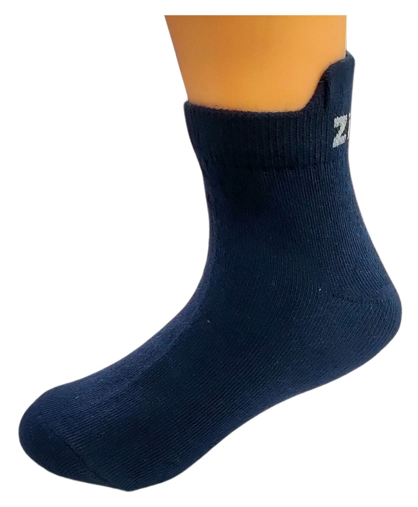 AHC Colorful 100% Cotton Ankle-Length Kids Socks (6-9 Years) - Comfortable & Durable  (Navy)-image-0