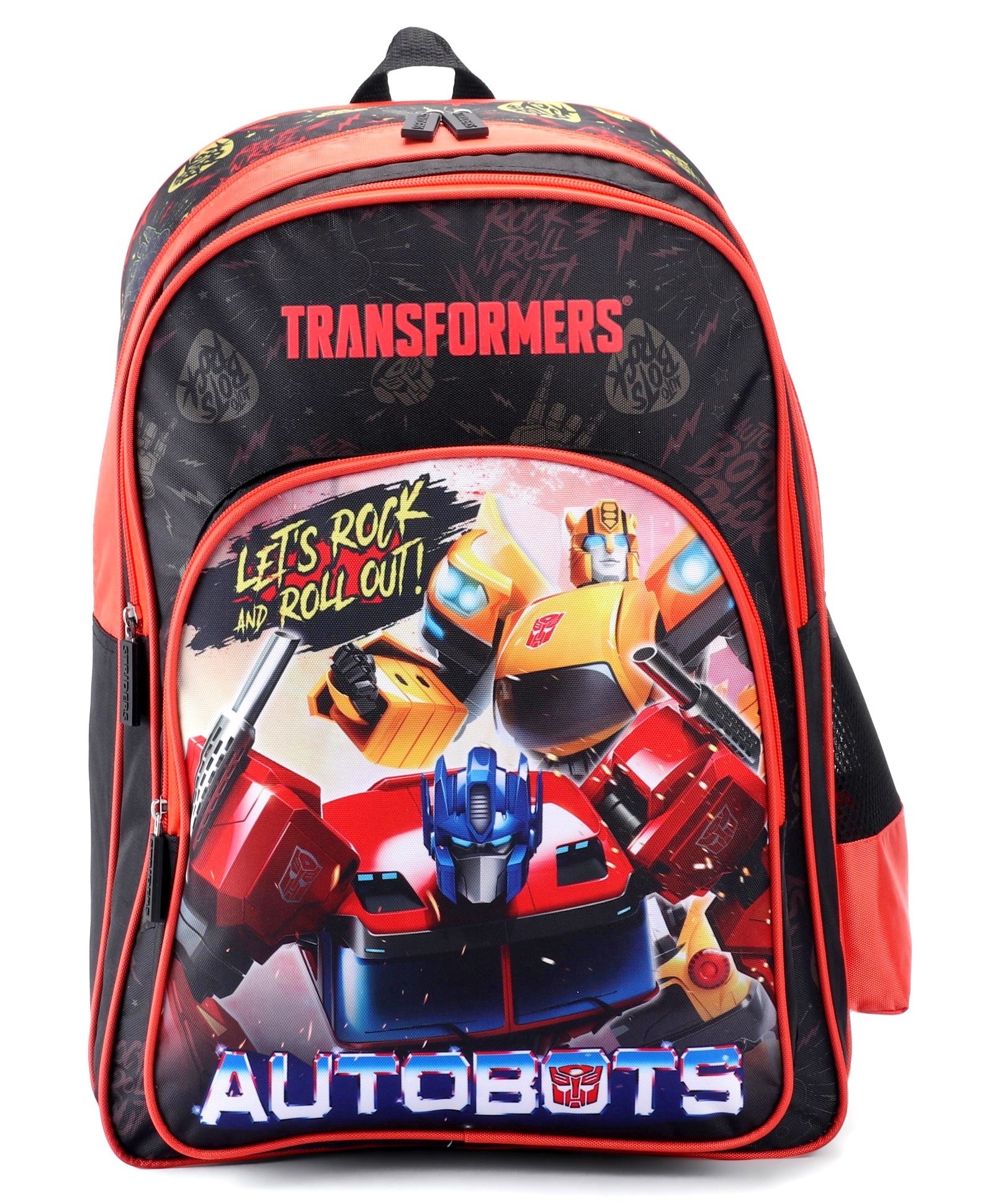 Transformers School Bag Roll Out to School in Transformers Fashion Black -18 Inches-image-1