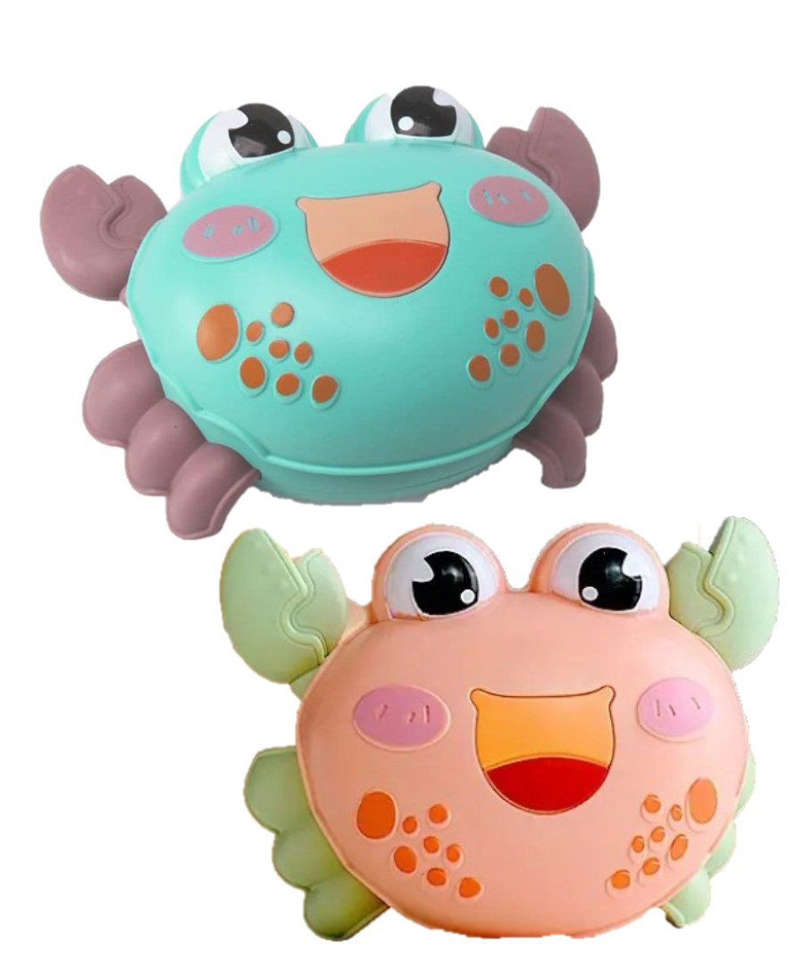 ADKD Press to Go Inertial Cute Crawling Crab Toy for Kids Pack of 2- (Color May Vary)-picture-34