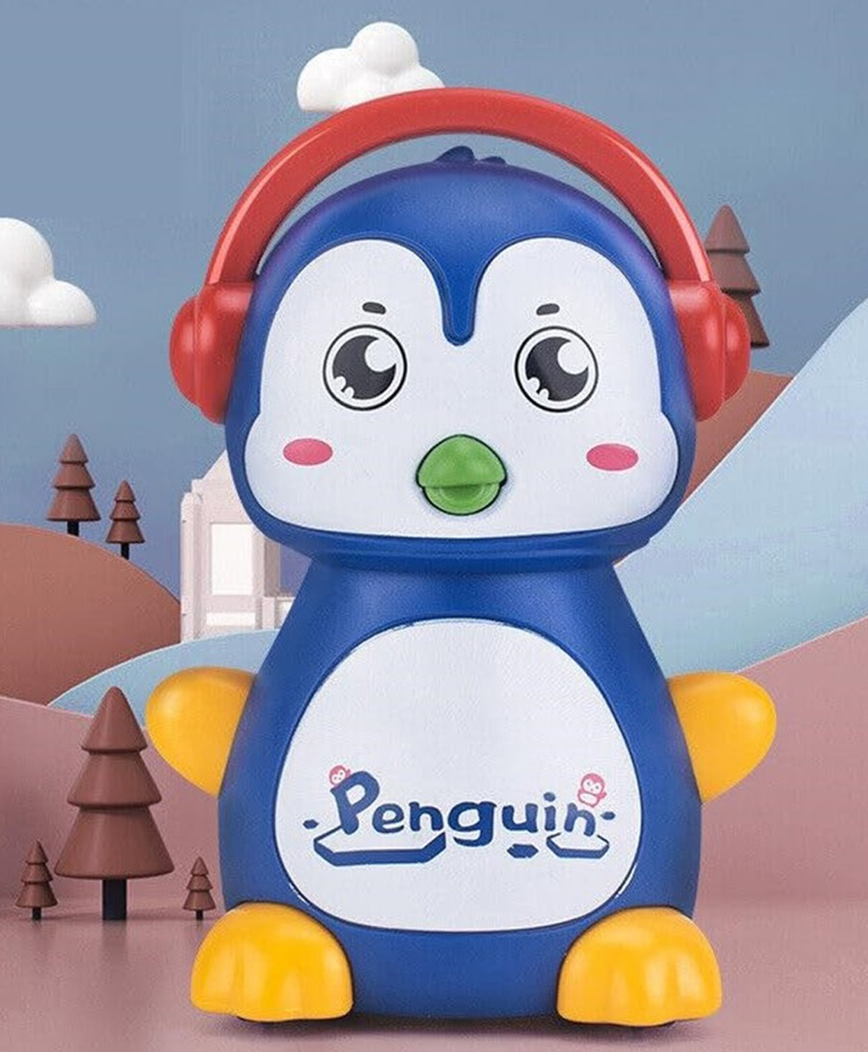 ADKD Press to Go Inertial Cute Penguin Toy for Kids Pack of 1- (Color May Vary)-picture-35