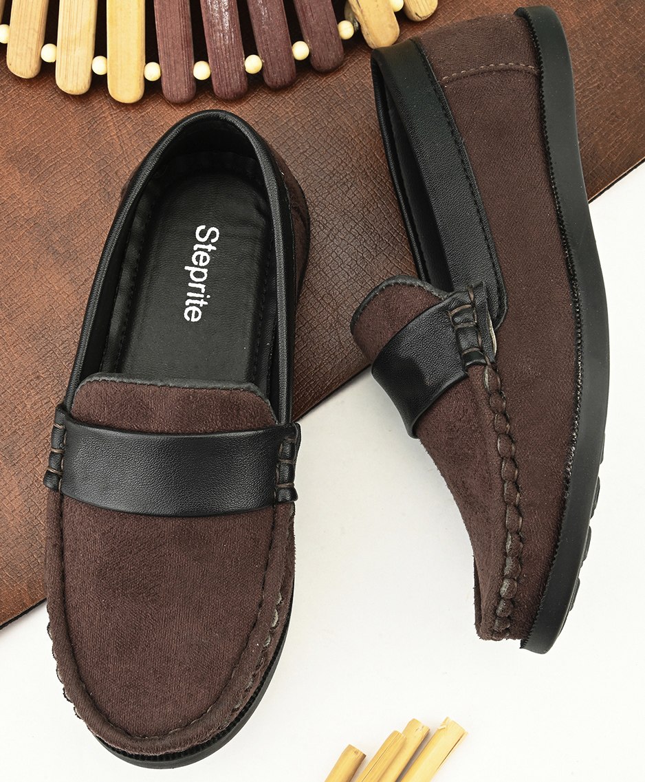 Steprite Colour Blocked Moccasins Loafers - Brown-picture-21
